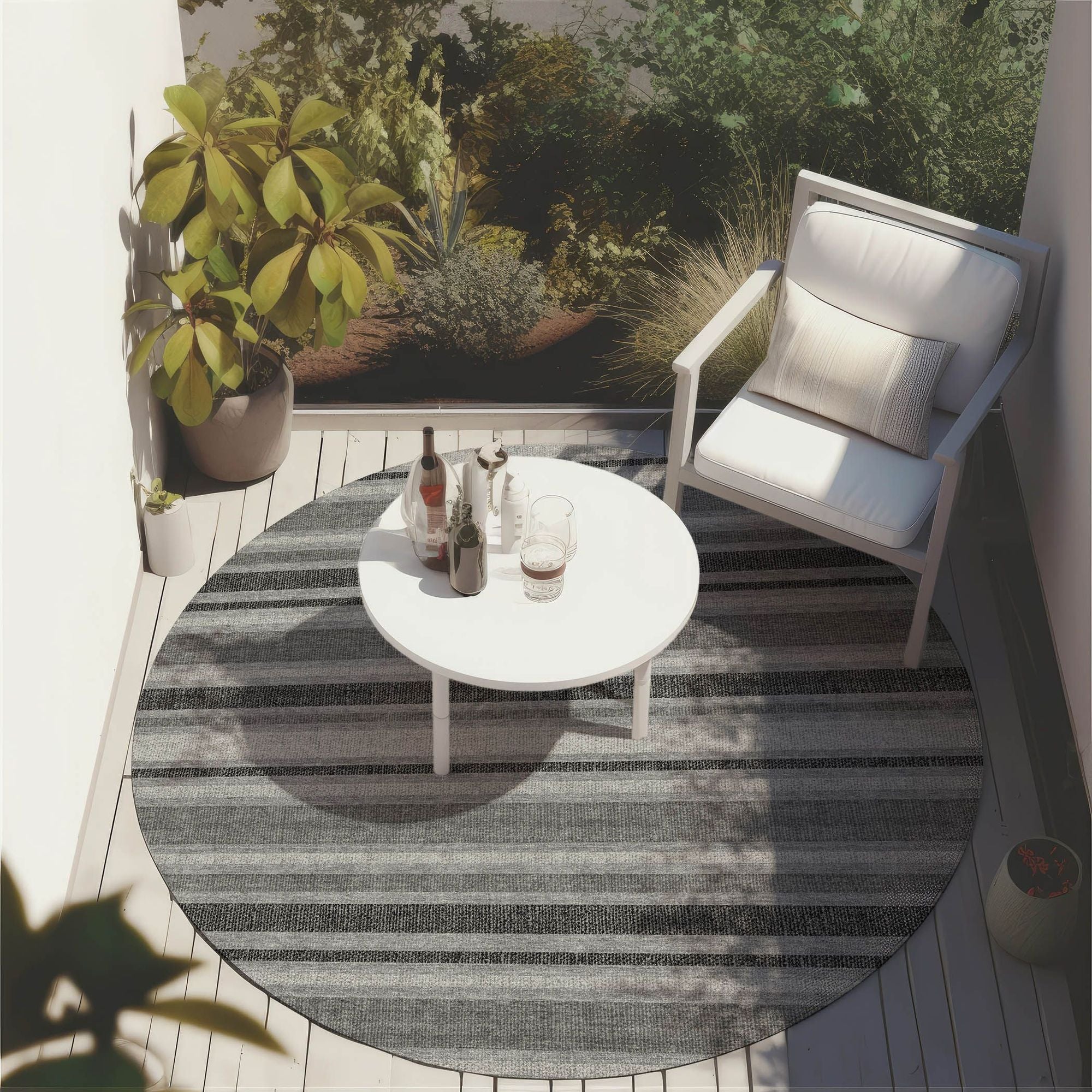 Machine Made ACN531 Gray Rugs