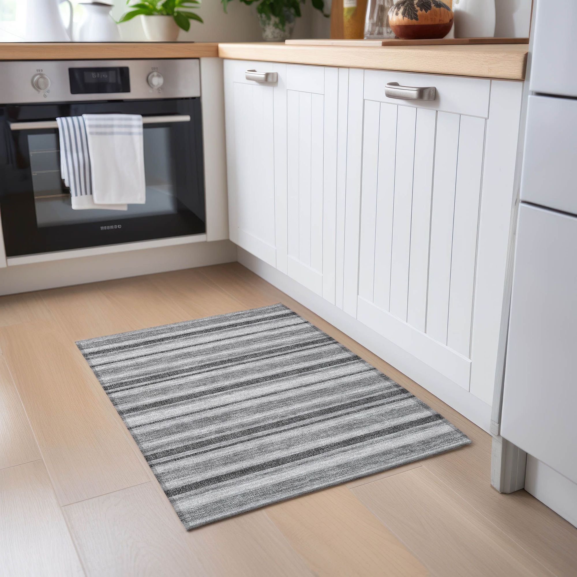Machine Made ACN531 Gray Rugs