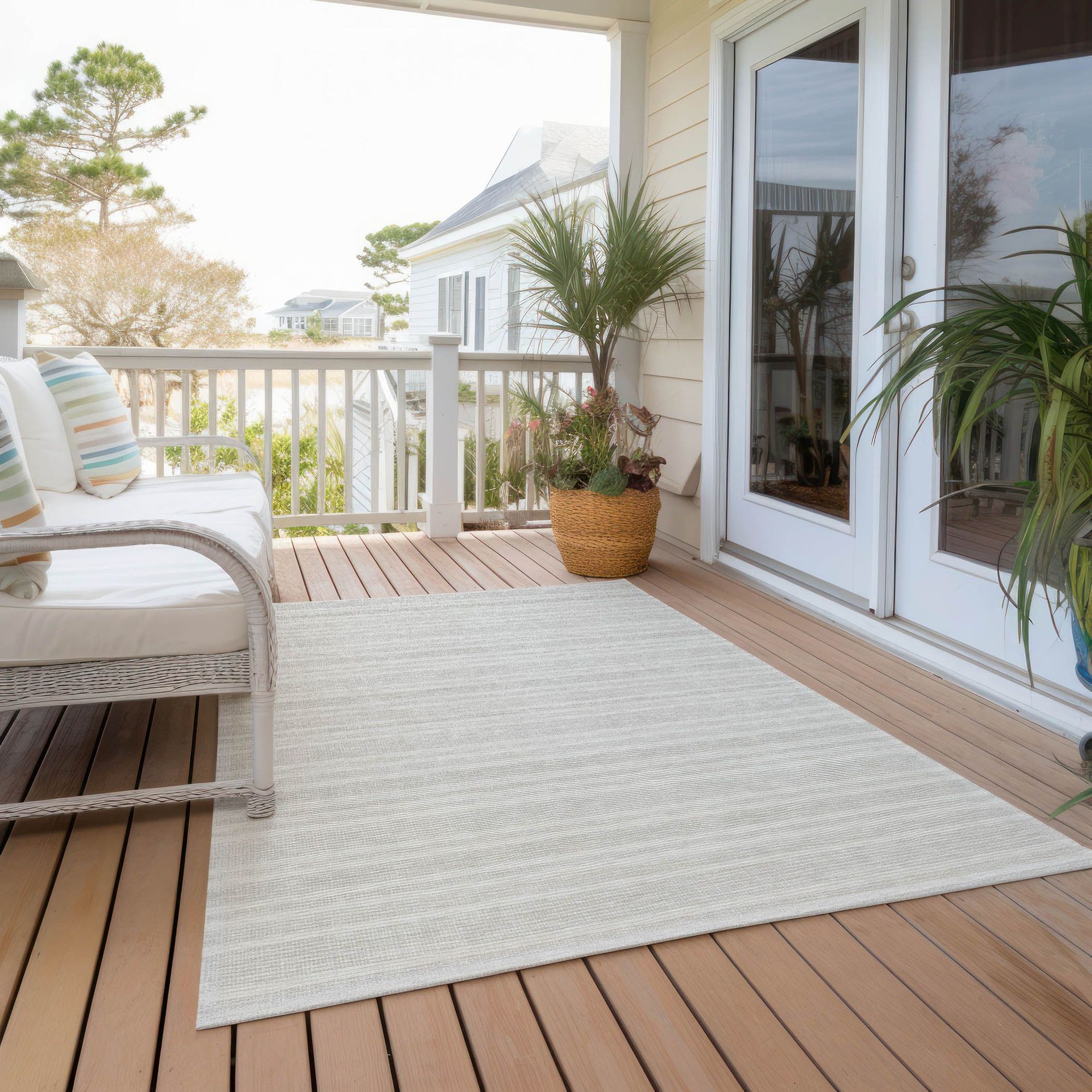 Machine Made ACN531 Ivory Rugs