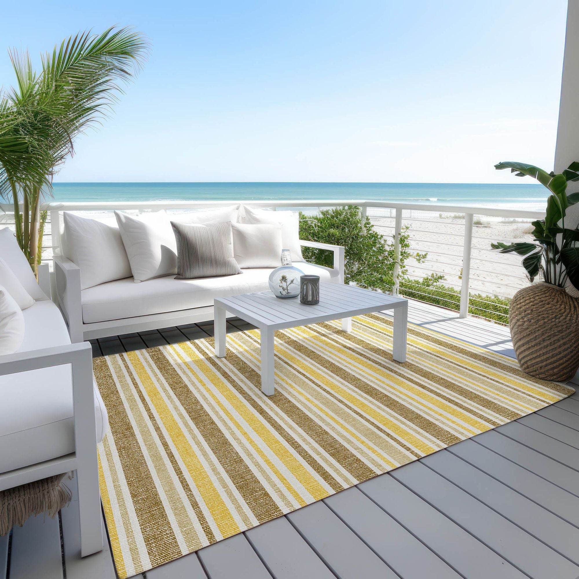 Machine Made ACN531 Mocha Brown Rugs