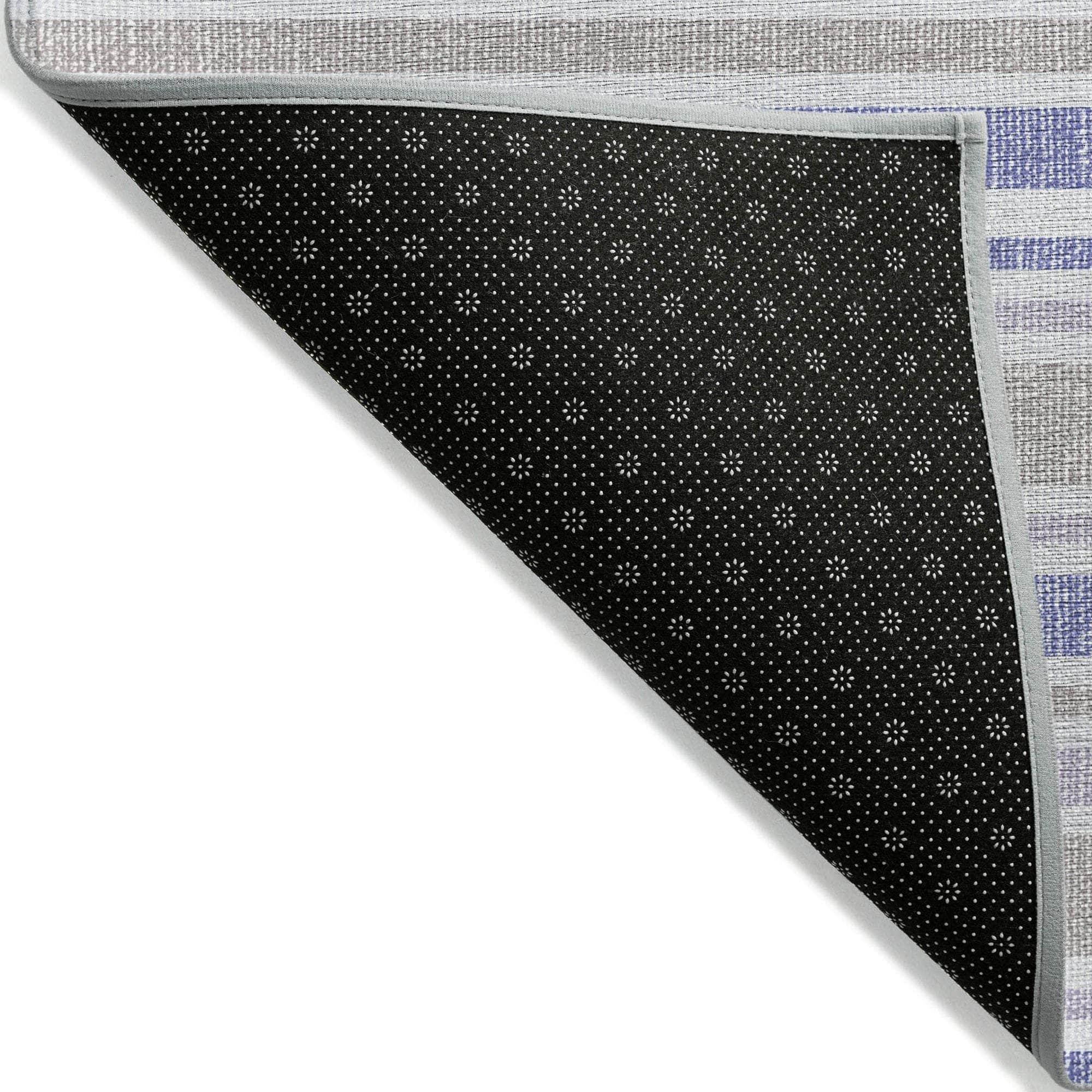 Machine Made ACN531 Navy Blue Rugs