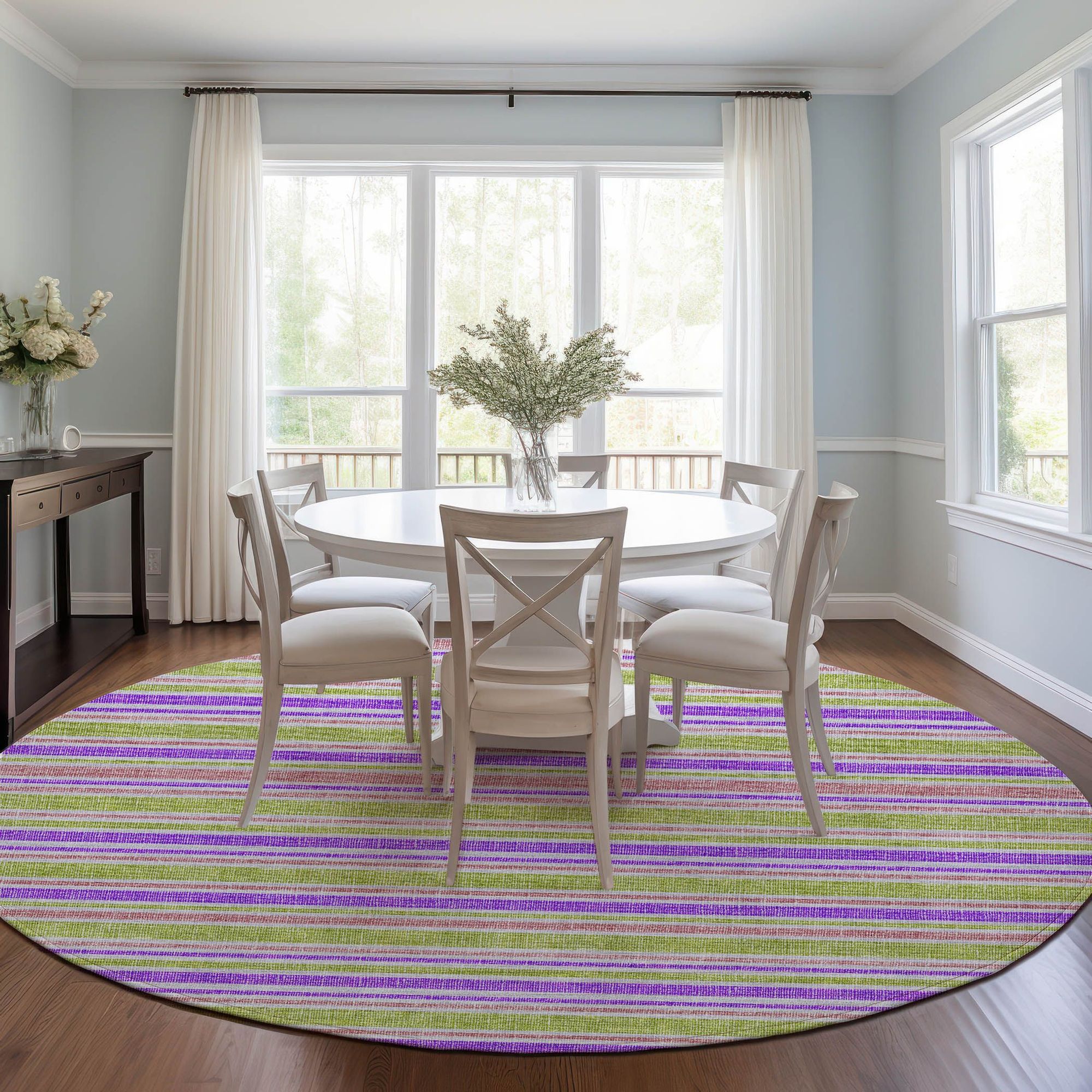 Machine Made ACN531 Purple Rugs