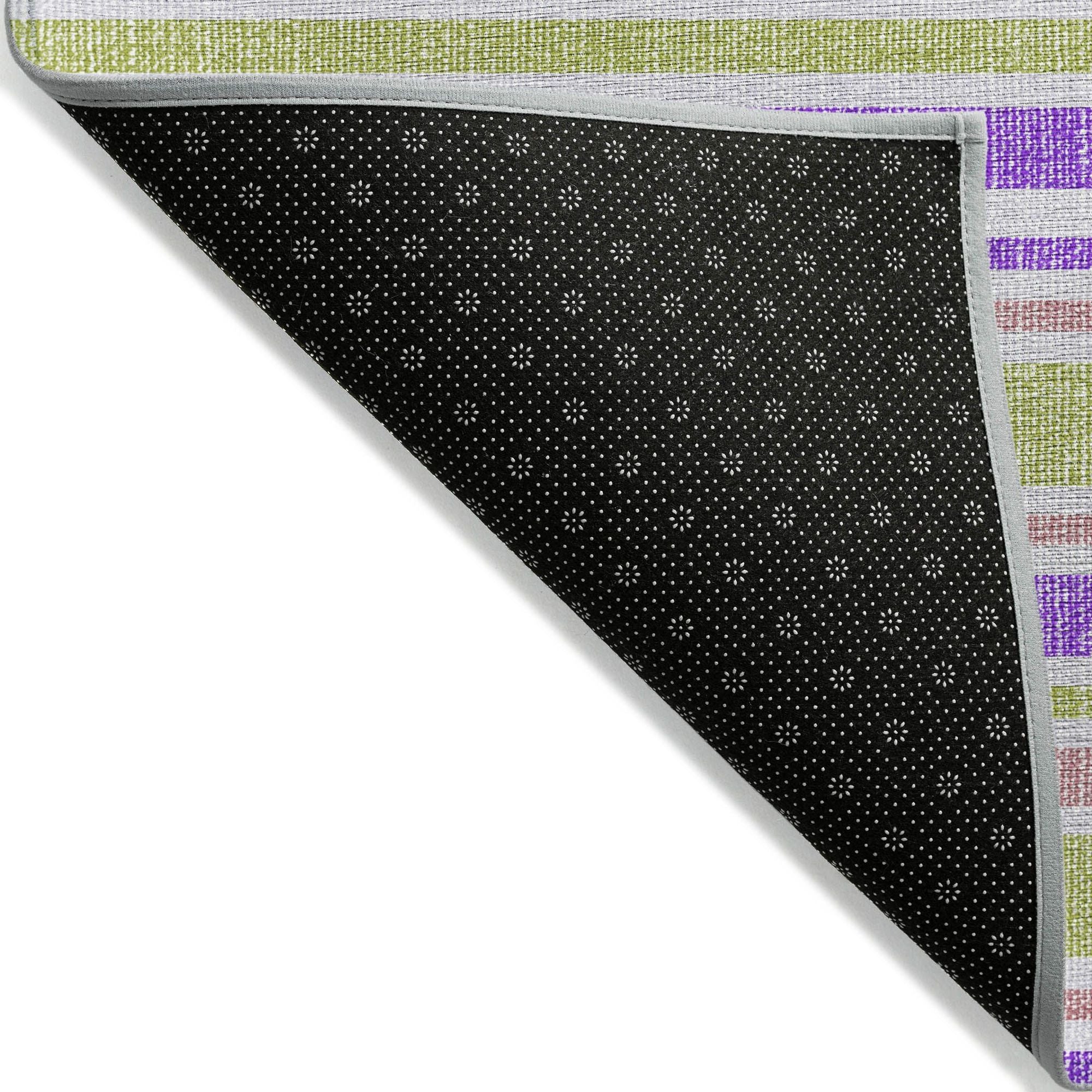 Machine Made ACN531 Purple Rugs