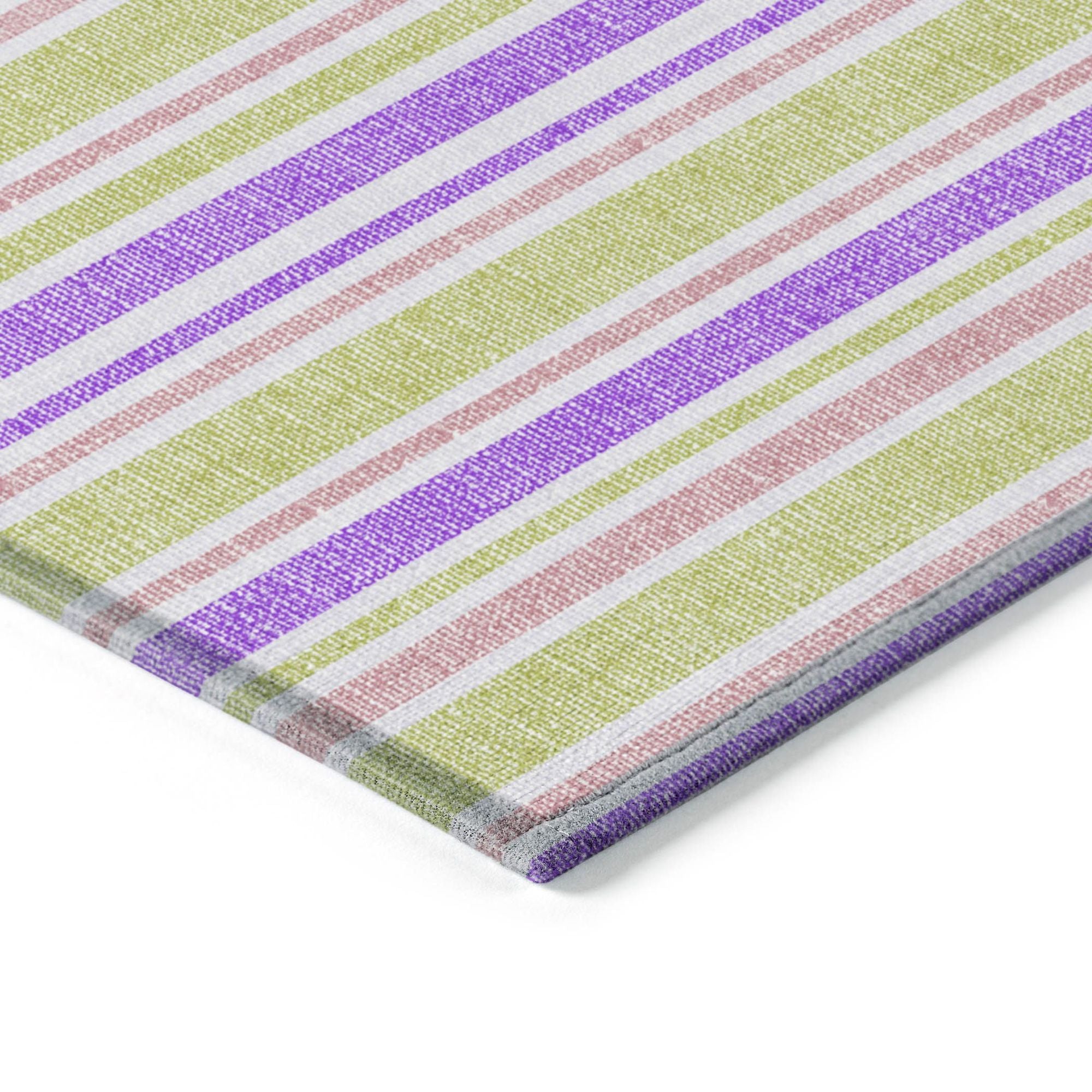 Machine Made ACN531 Purple Rugs