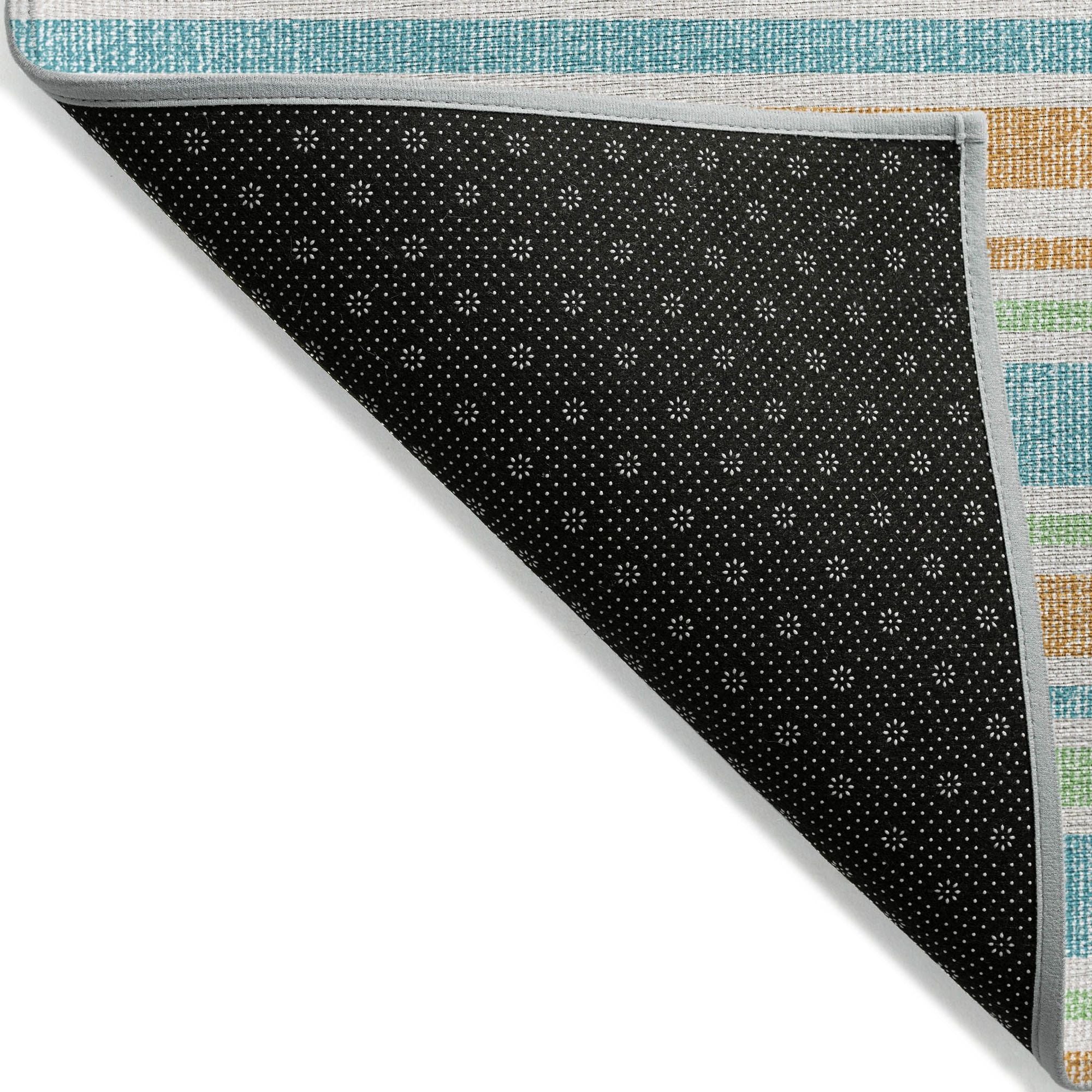 Machine Made ACN531 Teal Rugs