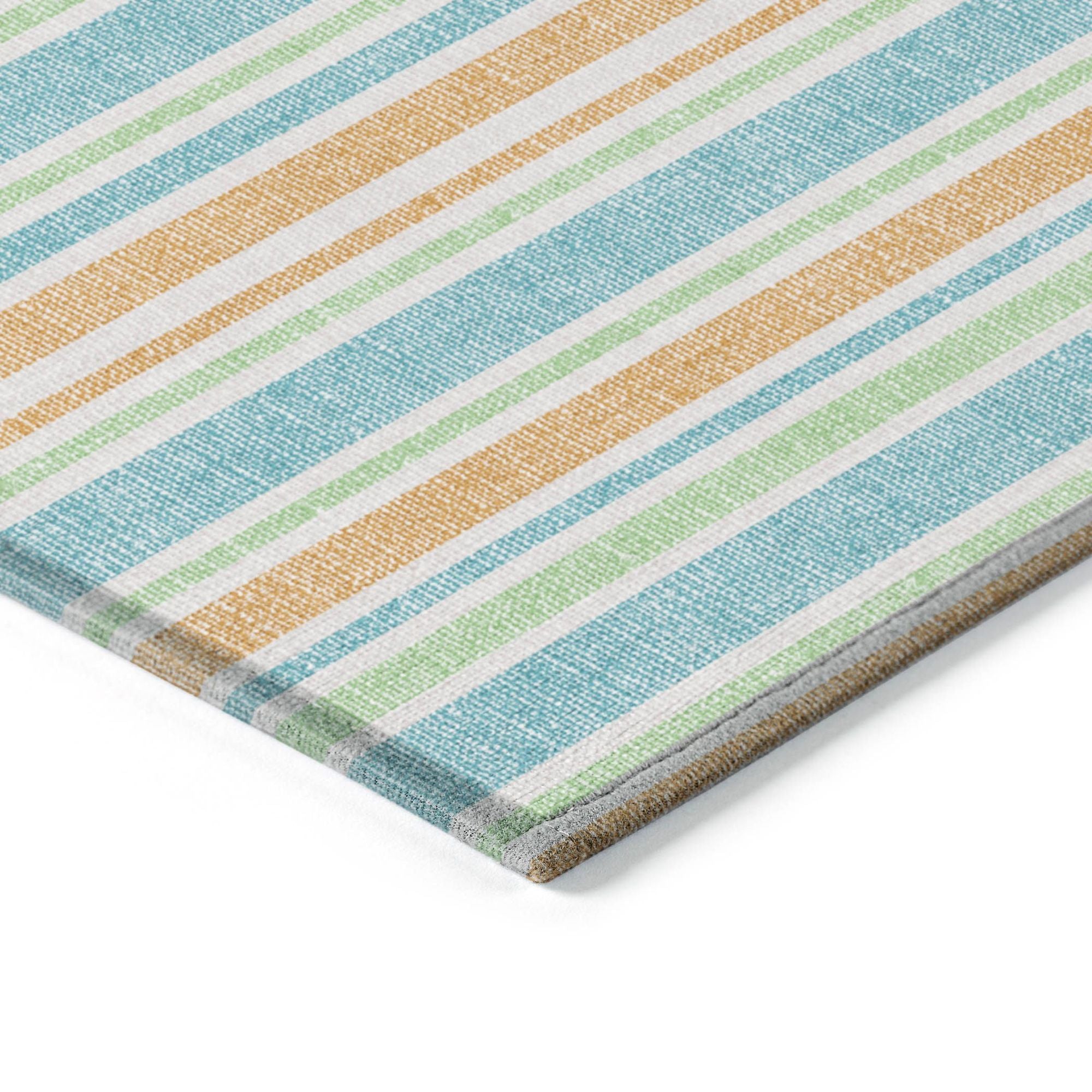 Machine Made ACN531 Teal Rugs
