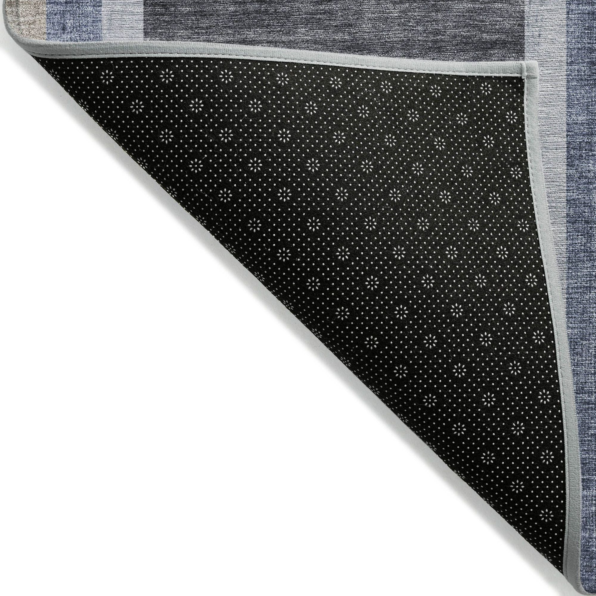 Machine Made ACN532 Navy Blue Rugs