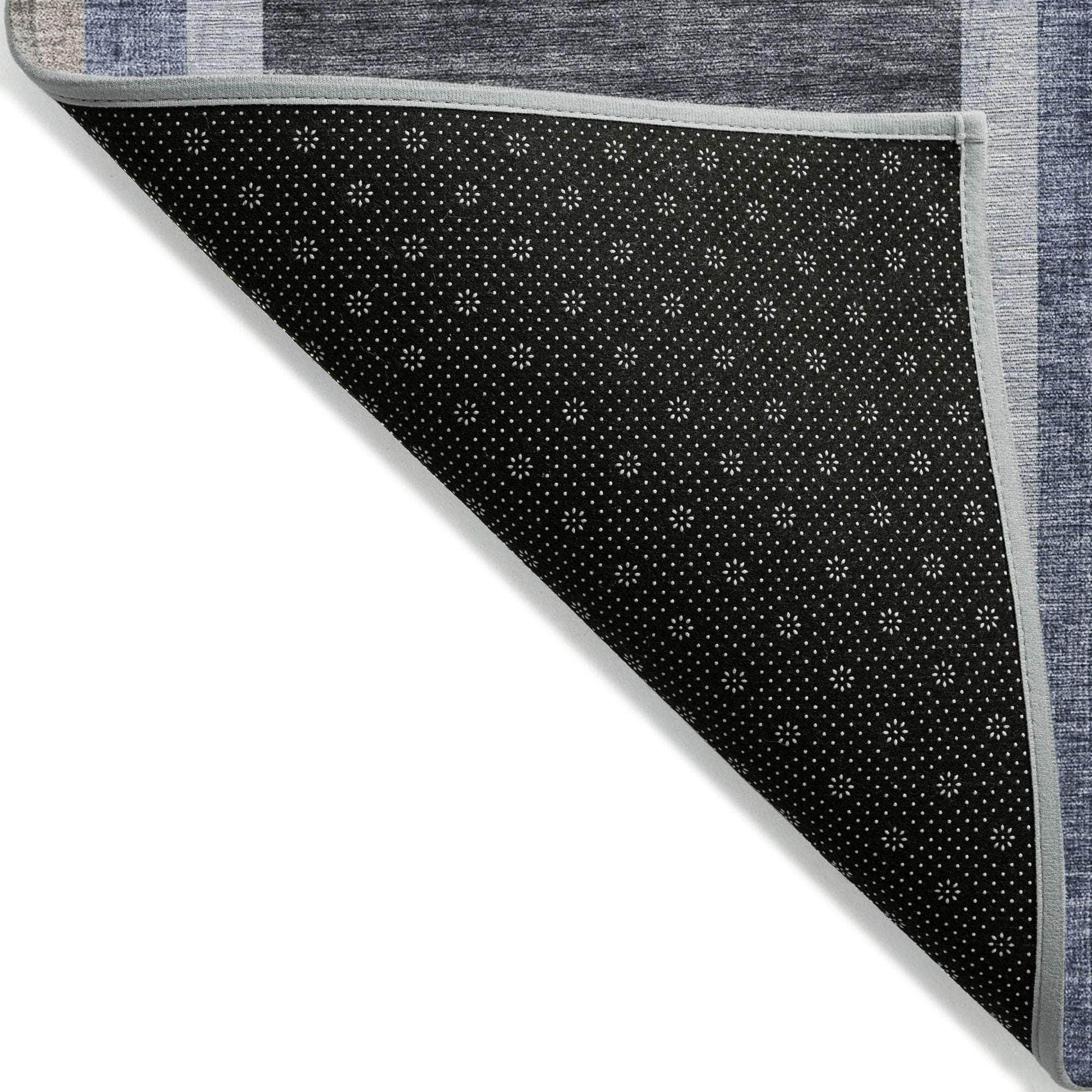 Machine Made ACN532 Navy Blue Rugs