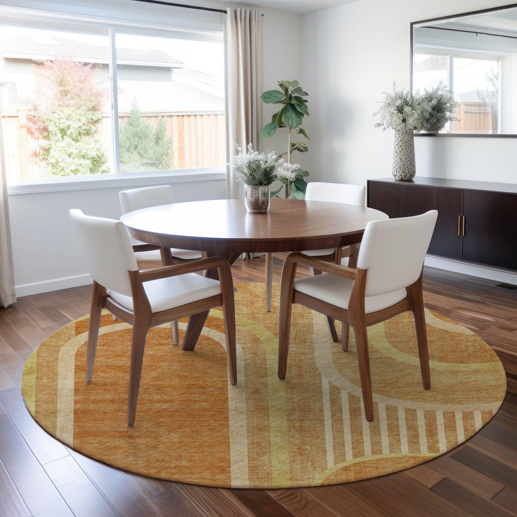 Machine Made ACN532 Terracotta Orange Rugs