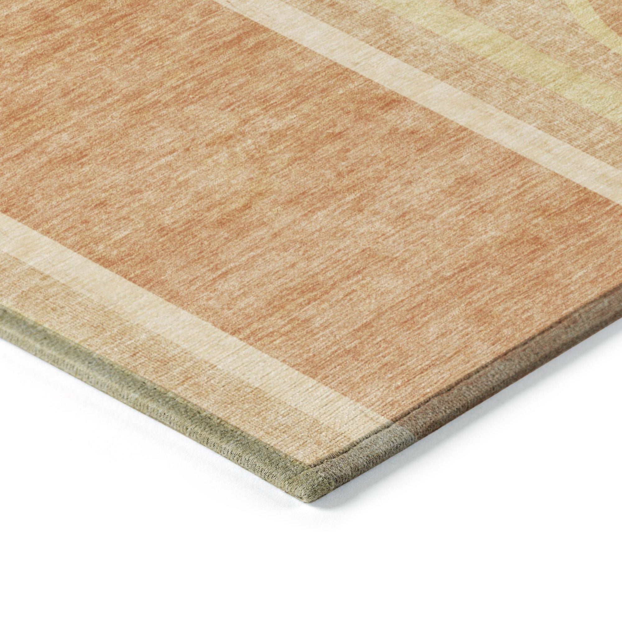 Machine Made ACN532 Terracotta Orange Rugs
