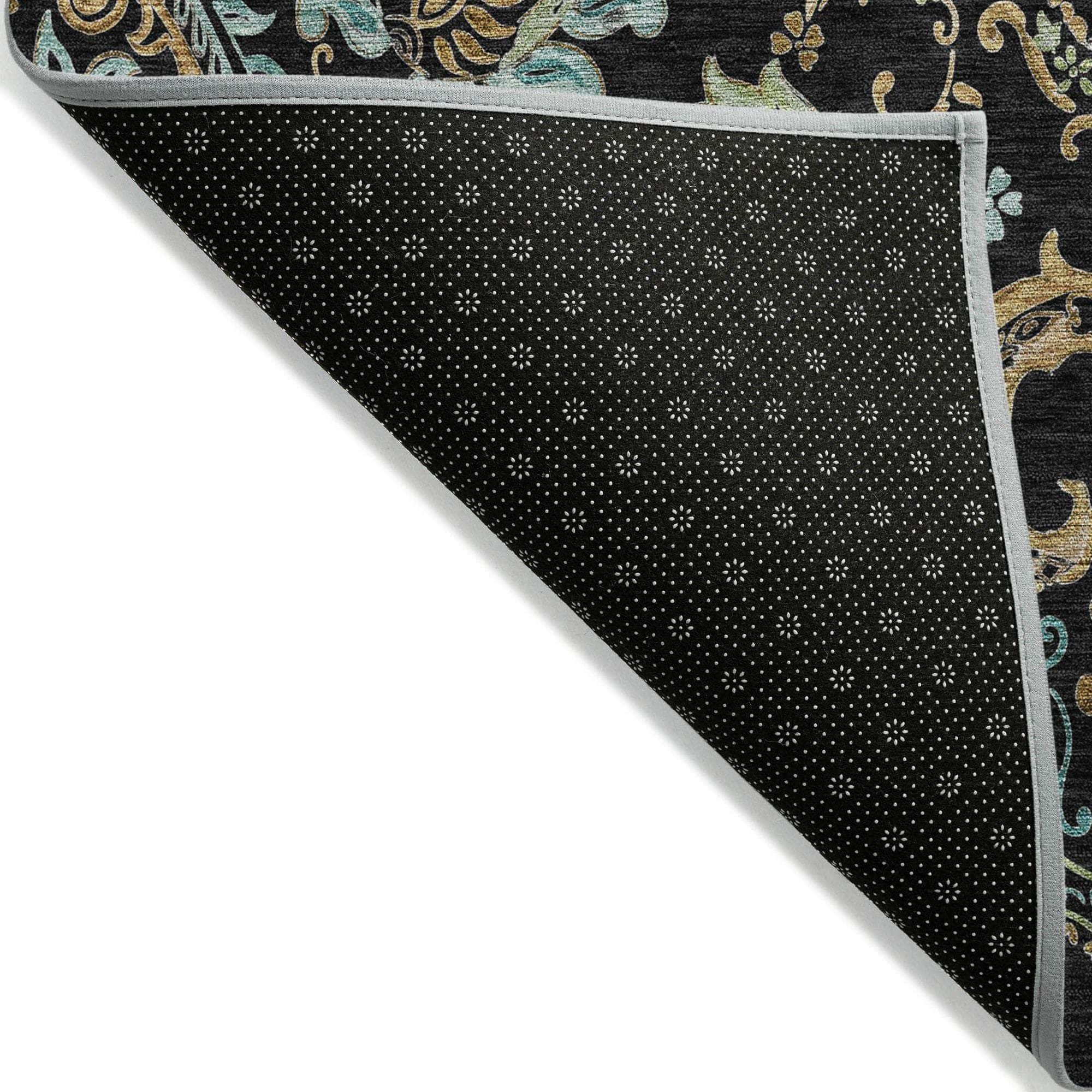 Machine Made ACN533 Black Rugs