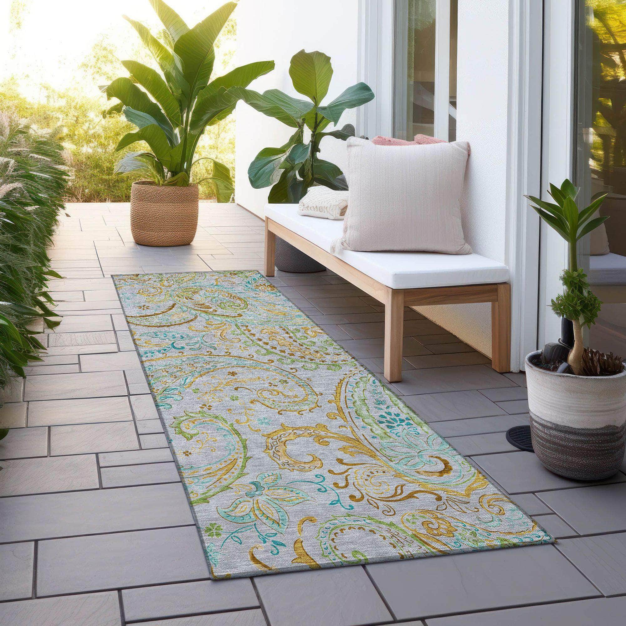 Machine Made ACN533 Gray Rugs