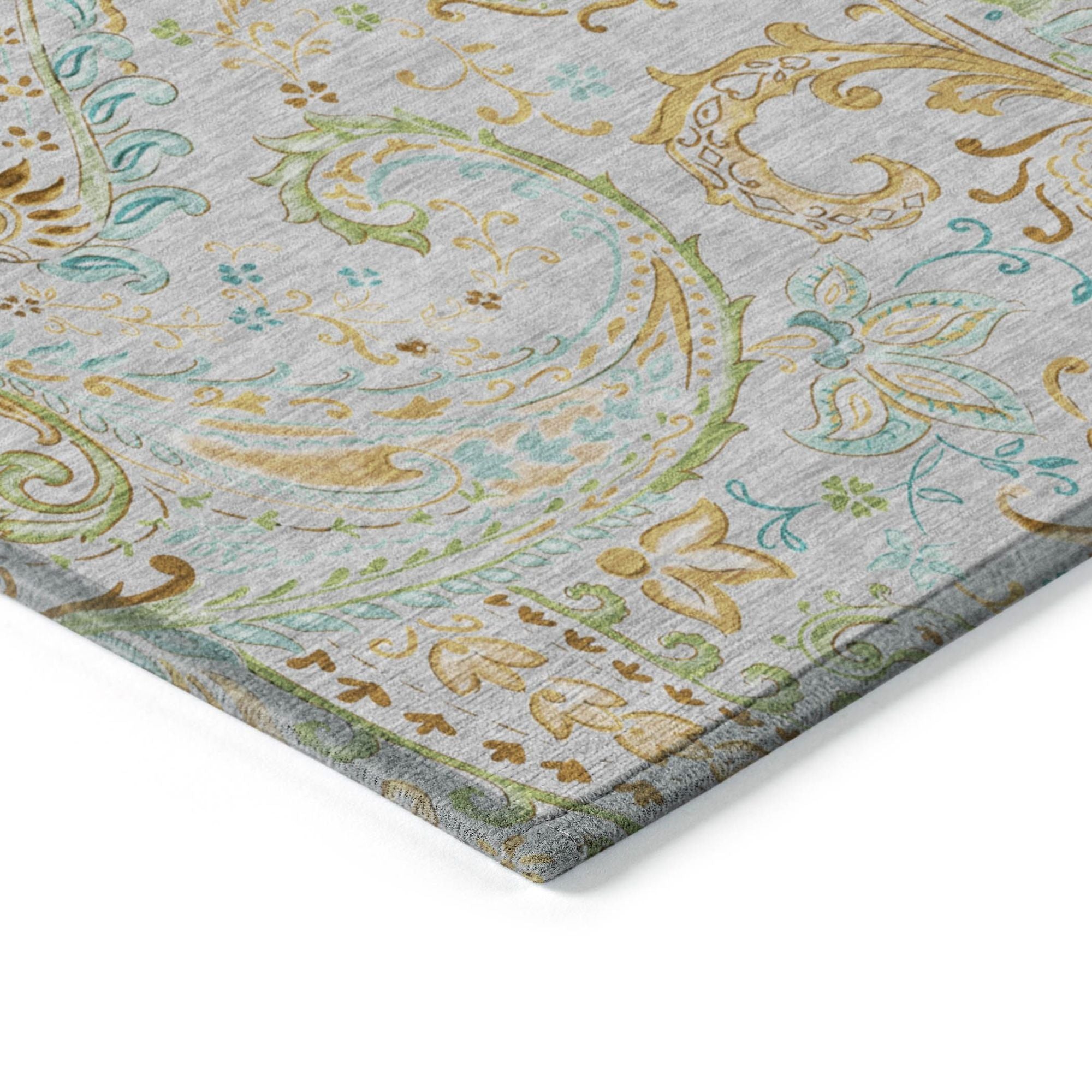 Machine Made ACN533 Gray Rugs
