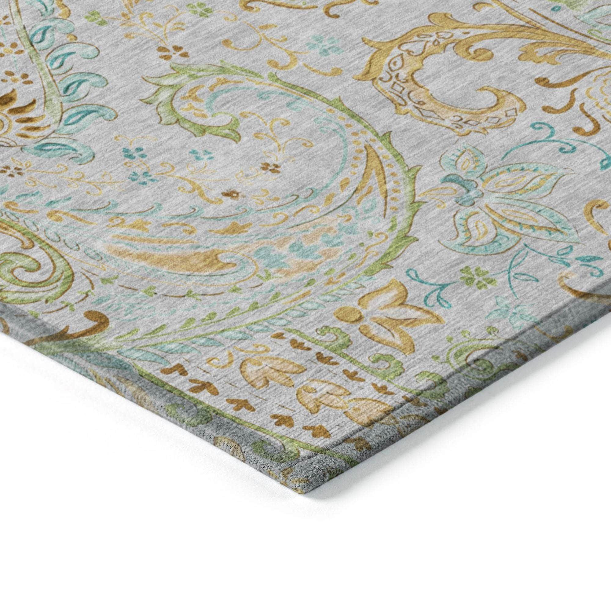 Machine Made ACN533 Gray Rugs