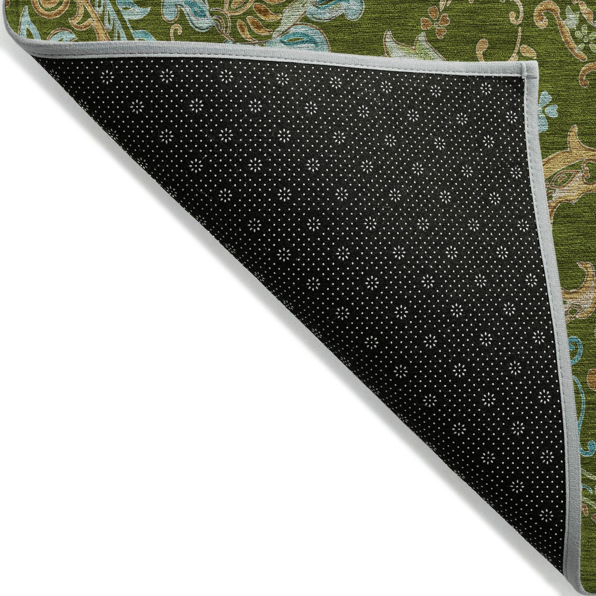 Machine Made ACN533 Green Rugs