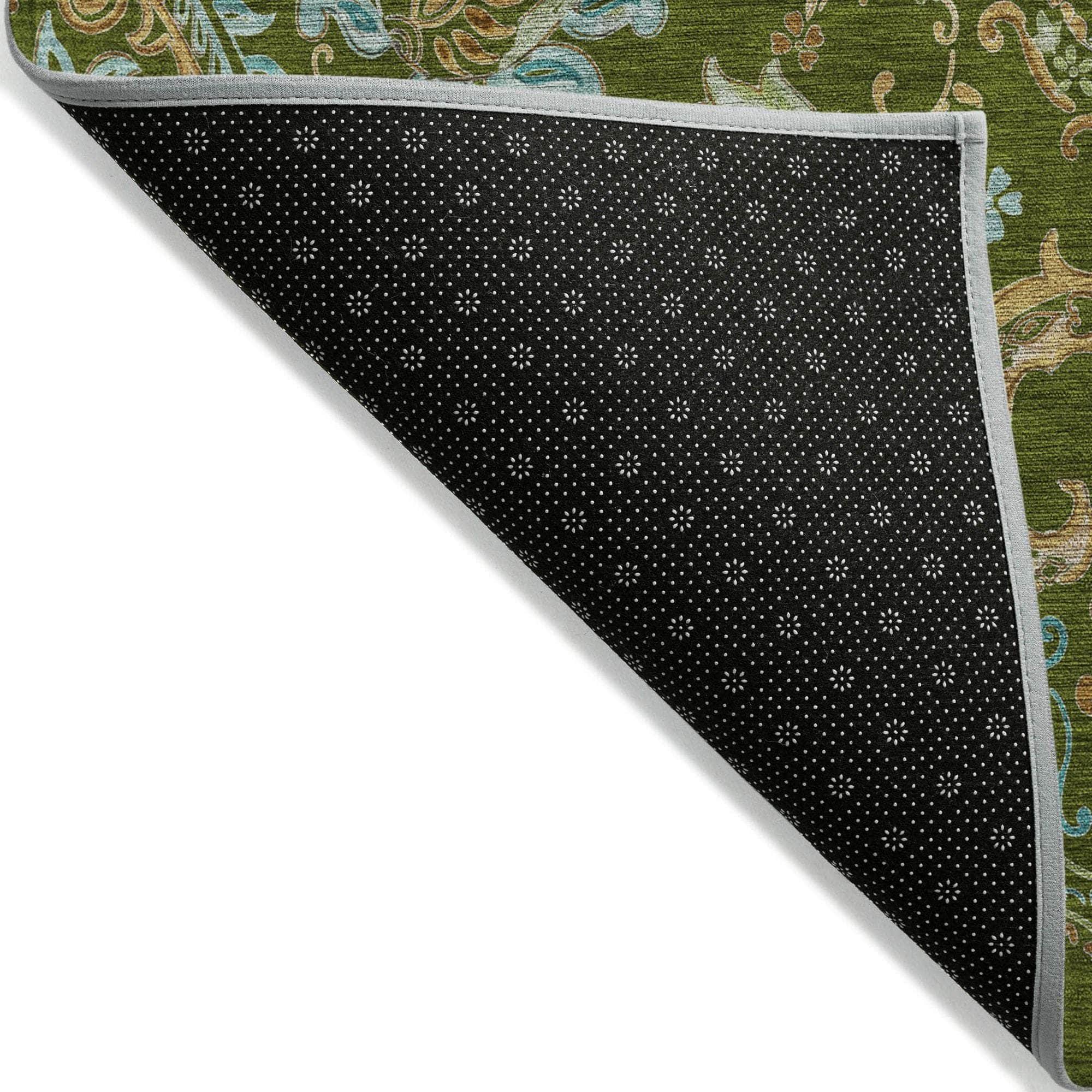 Machine Made ACN533 Green Rugs