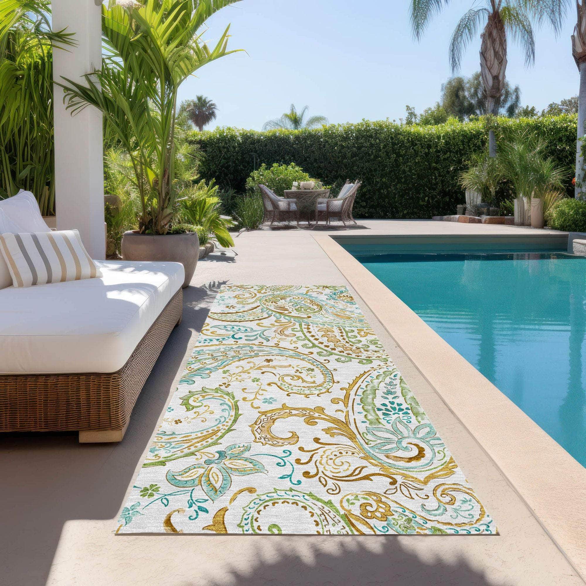 Machine Made ACN533 Ivory Rugs