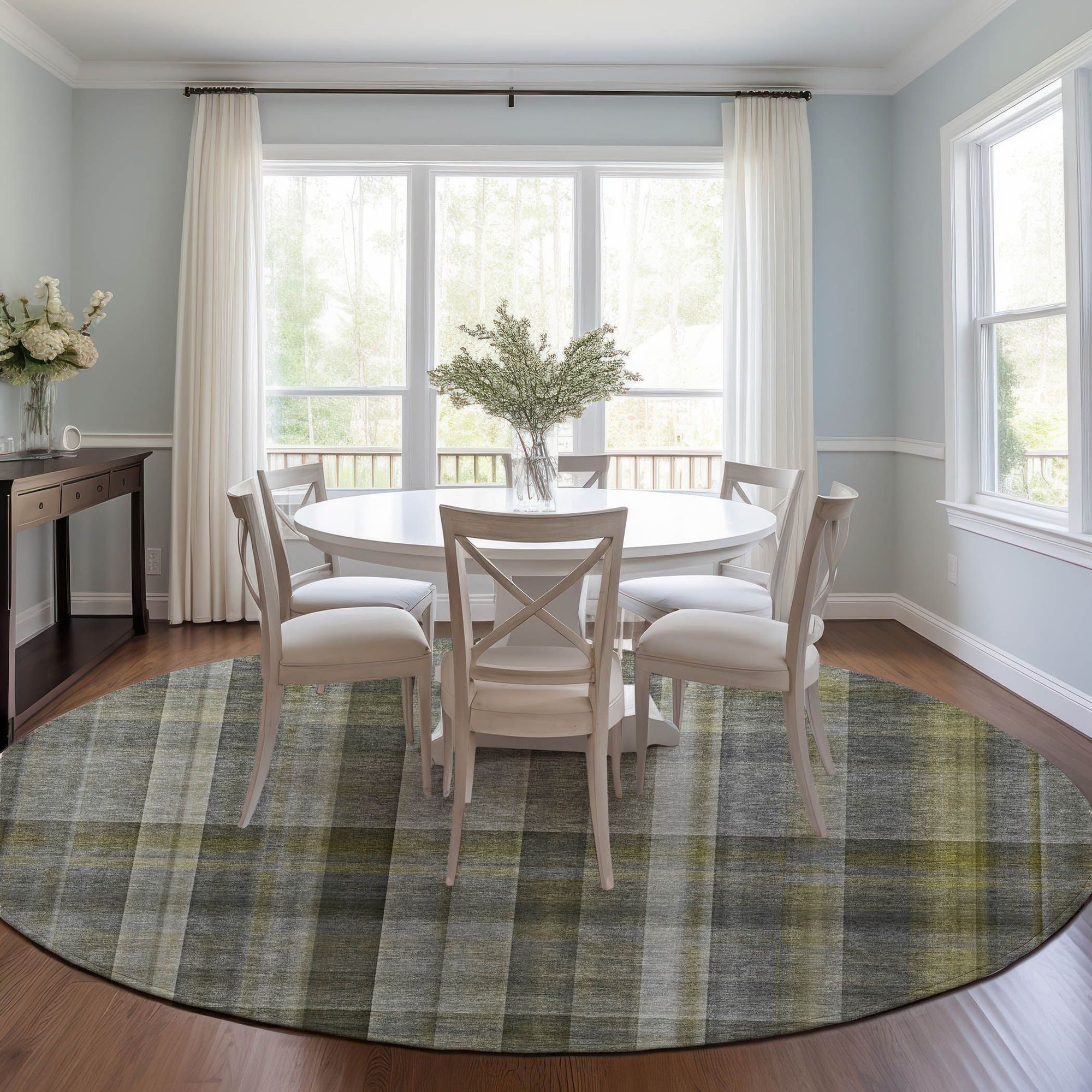 Machine Made ACN534 Gray Rugs