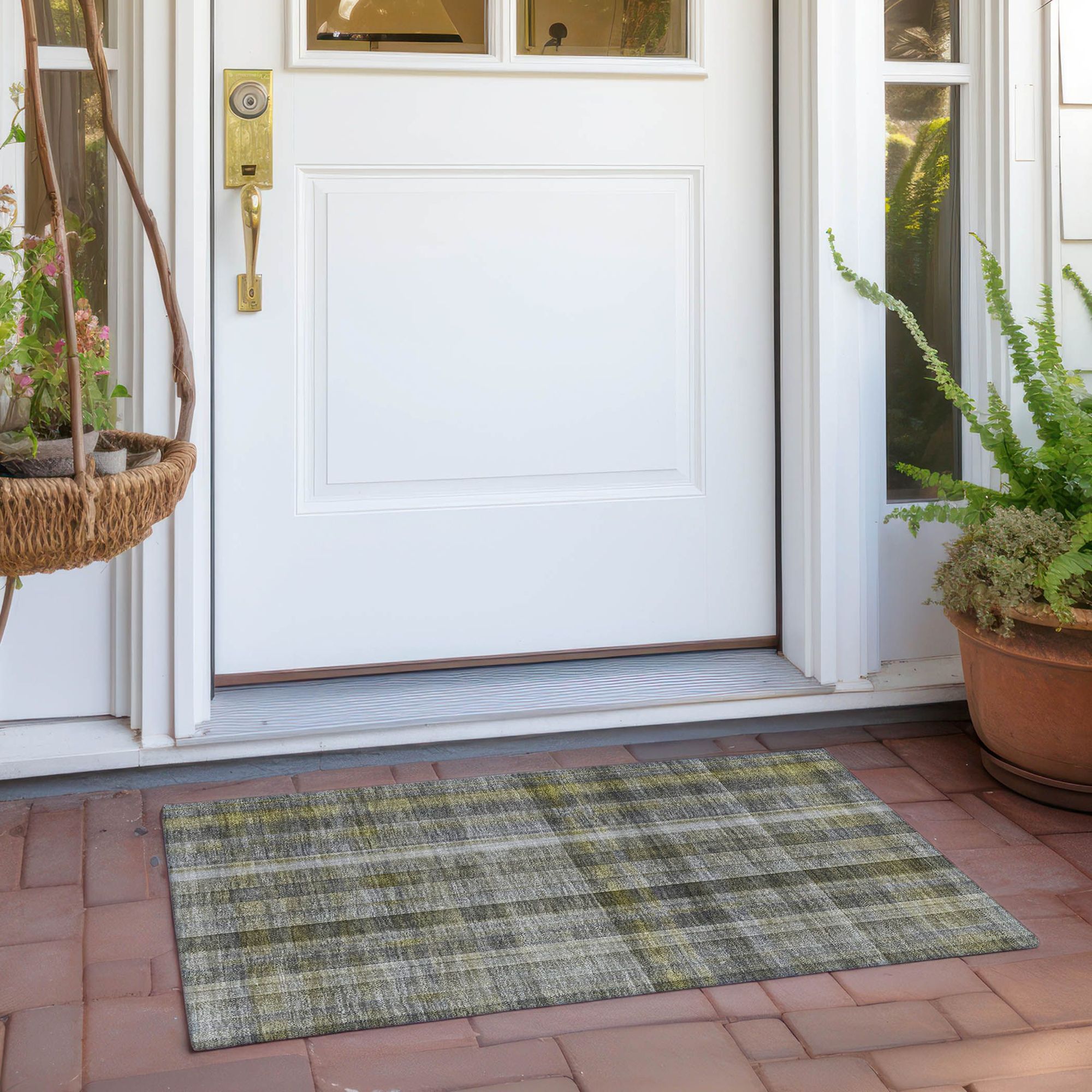 Machine Made ACN534 Gray Rugs