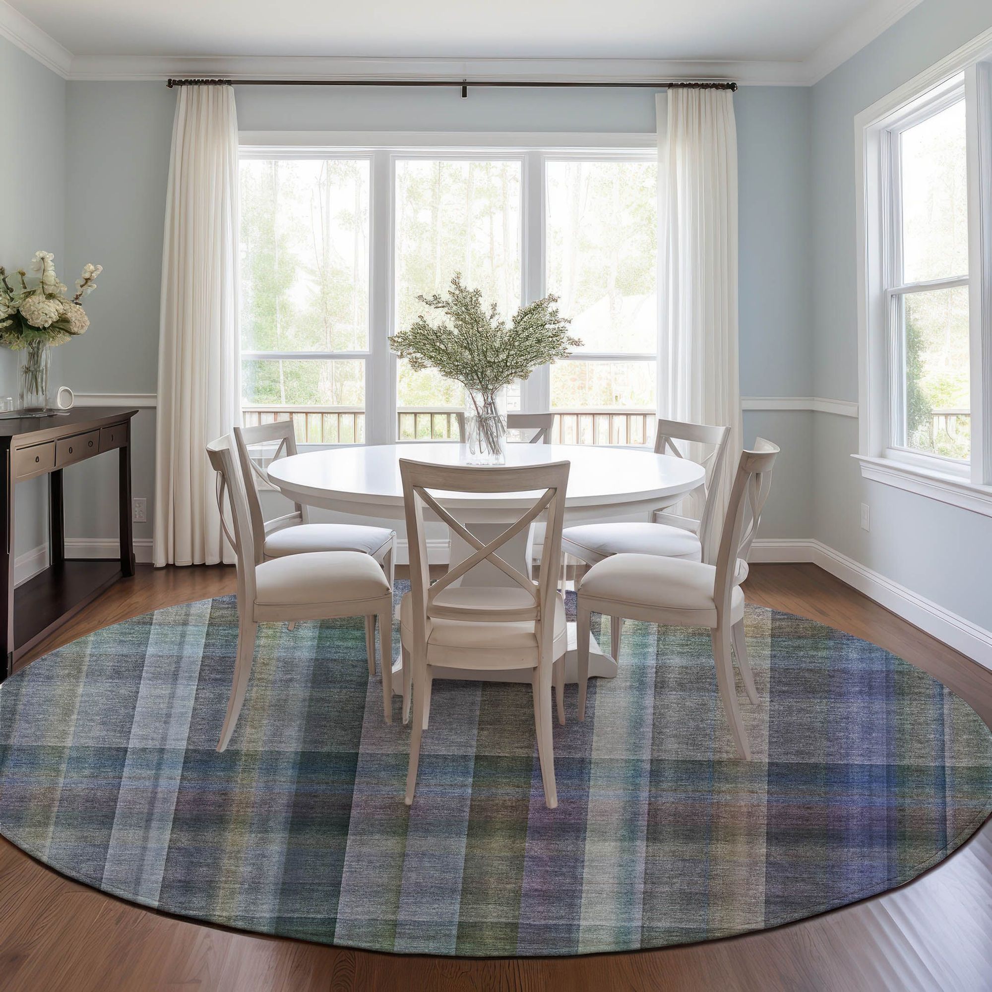 Machine Made ACN534 Green Rugs