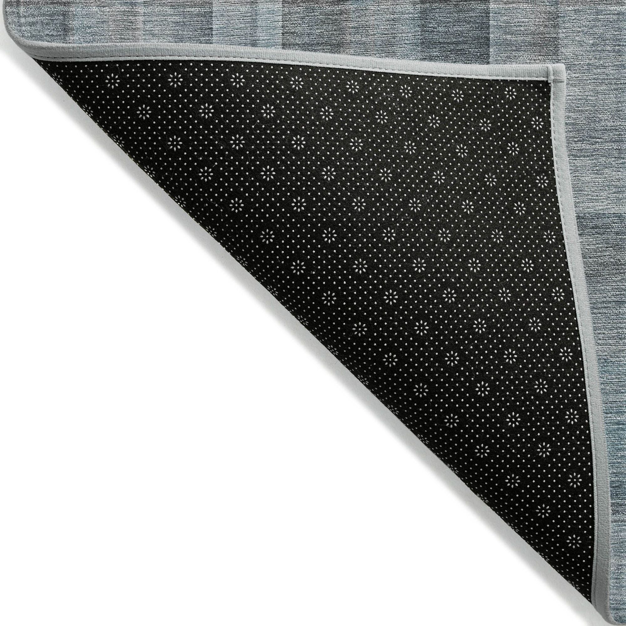 Machine Made ACN534 Teal Rugs