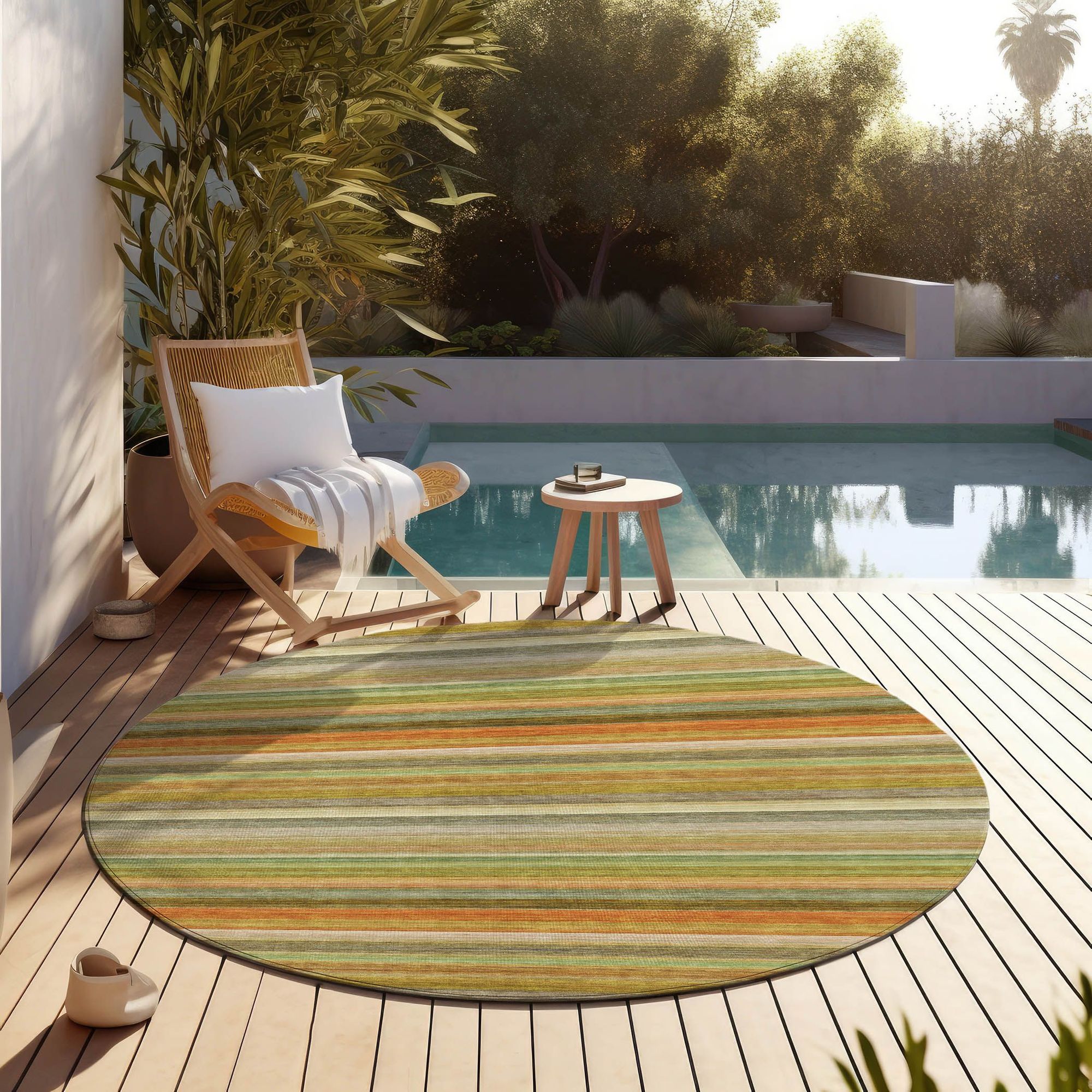 Machine Made ACN535 Aloe Green Rugs