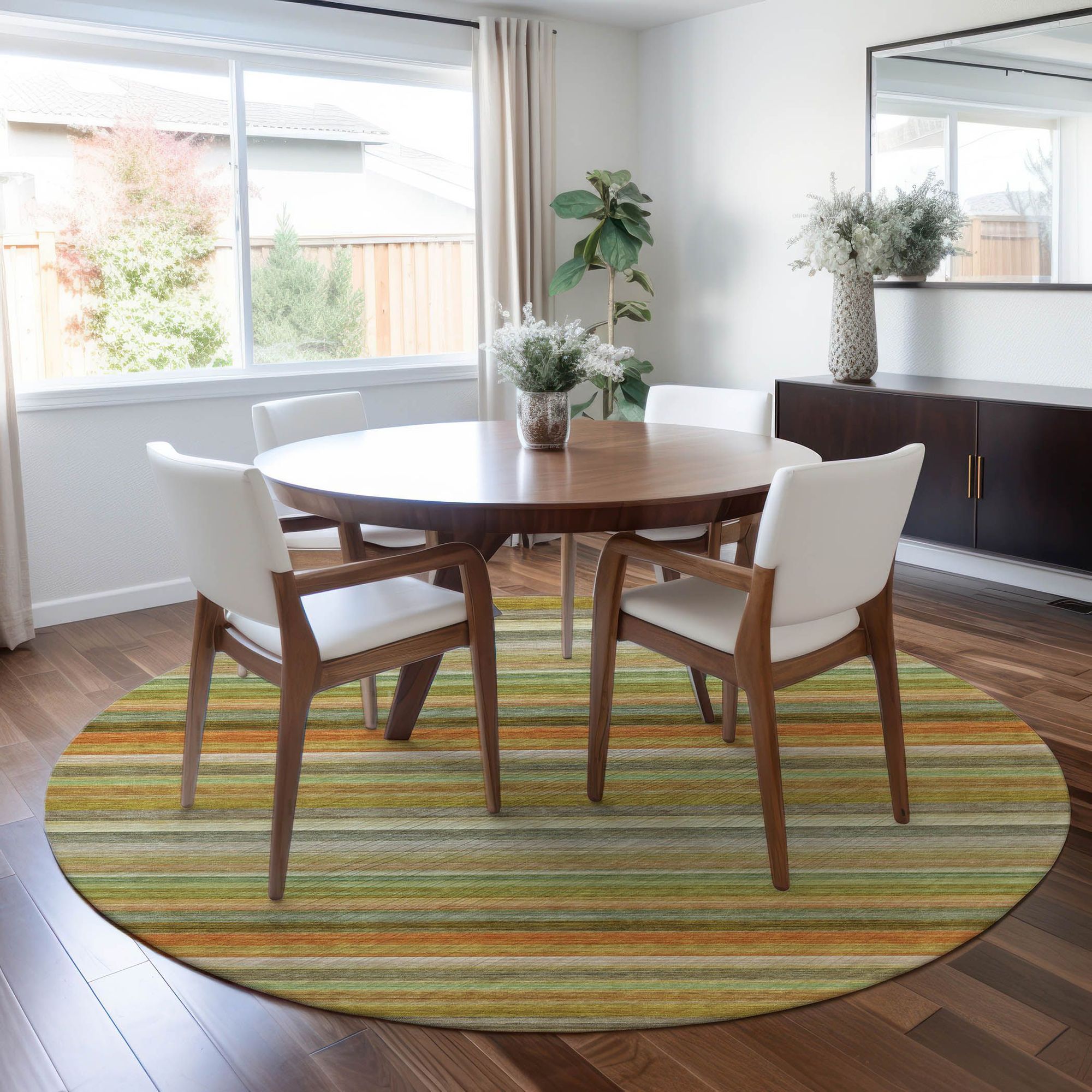 Machine Made ACN535 Aloe Green Rugs