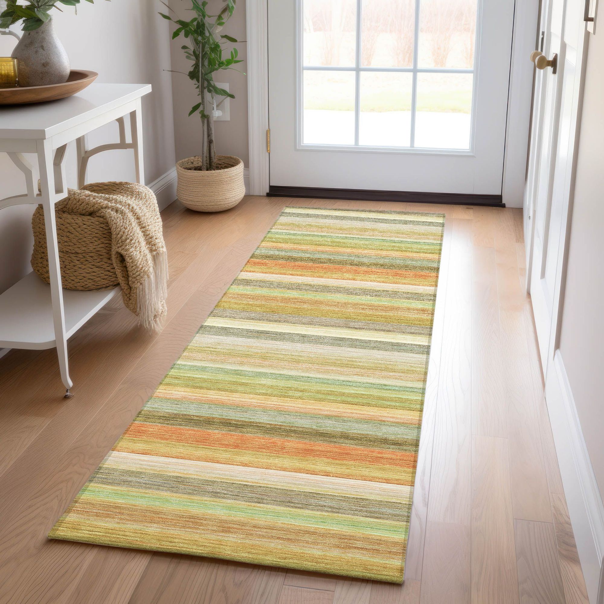 Machine Made ACN535 Aloe Green Rugs