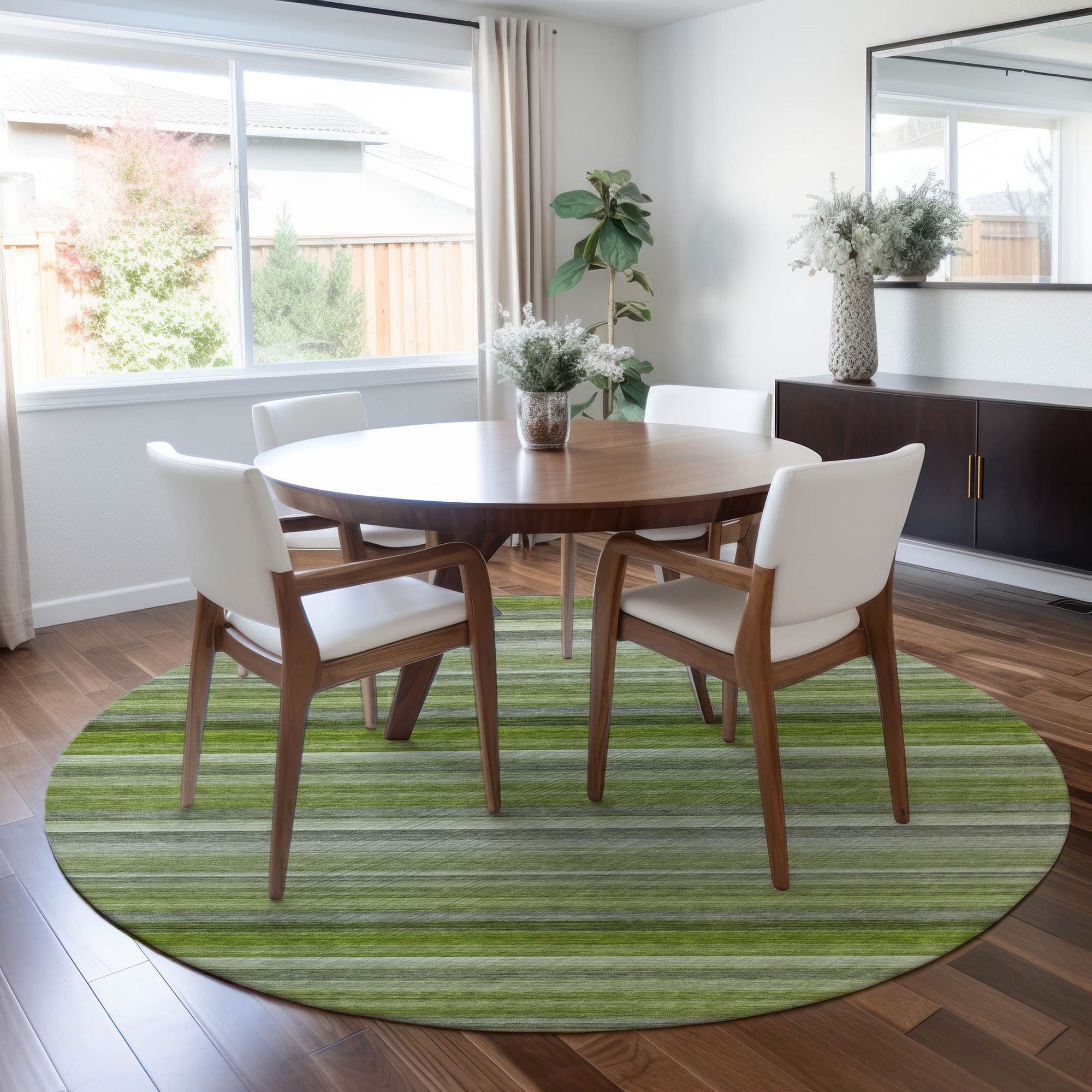 Machine Made ACN535 Fern Green Rugs