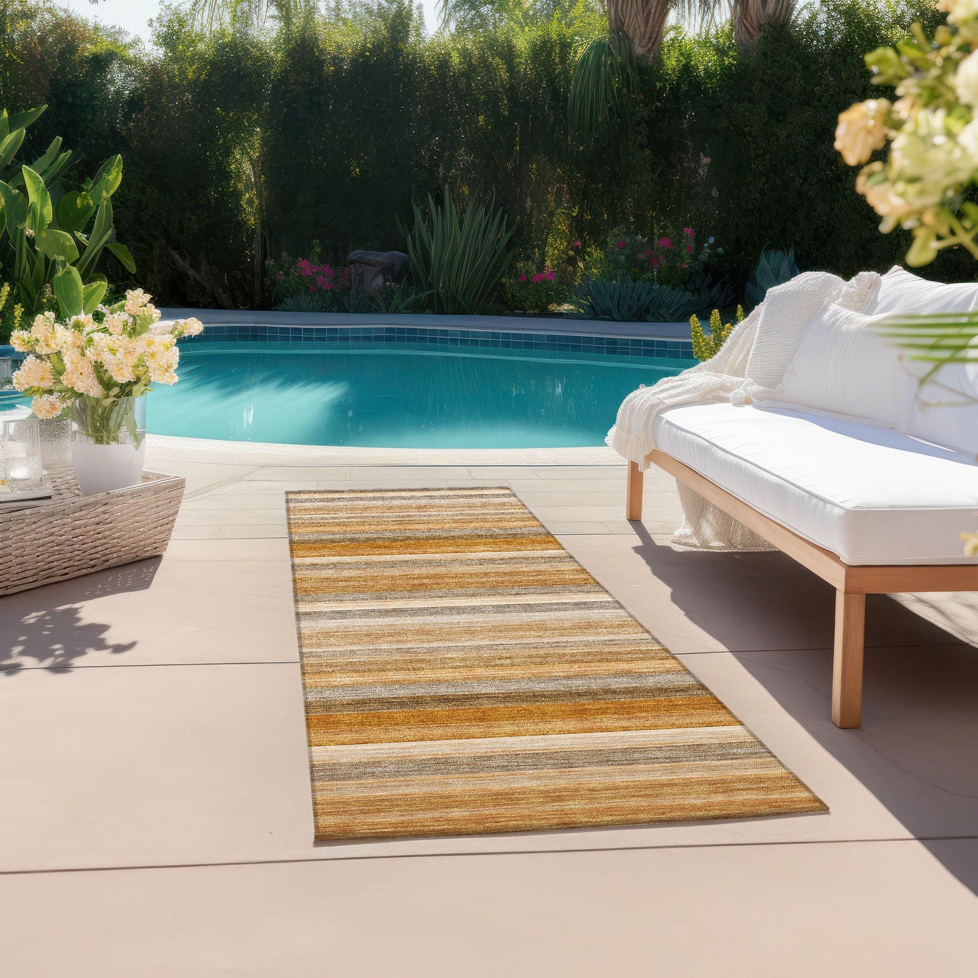Machine Made ACN535 Paprika Orange Rugs