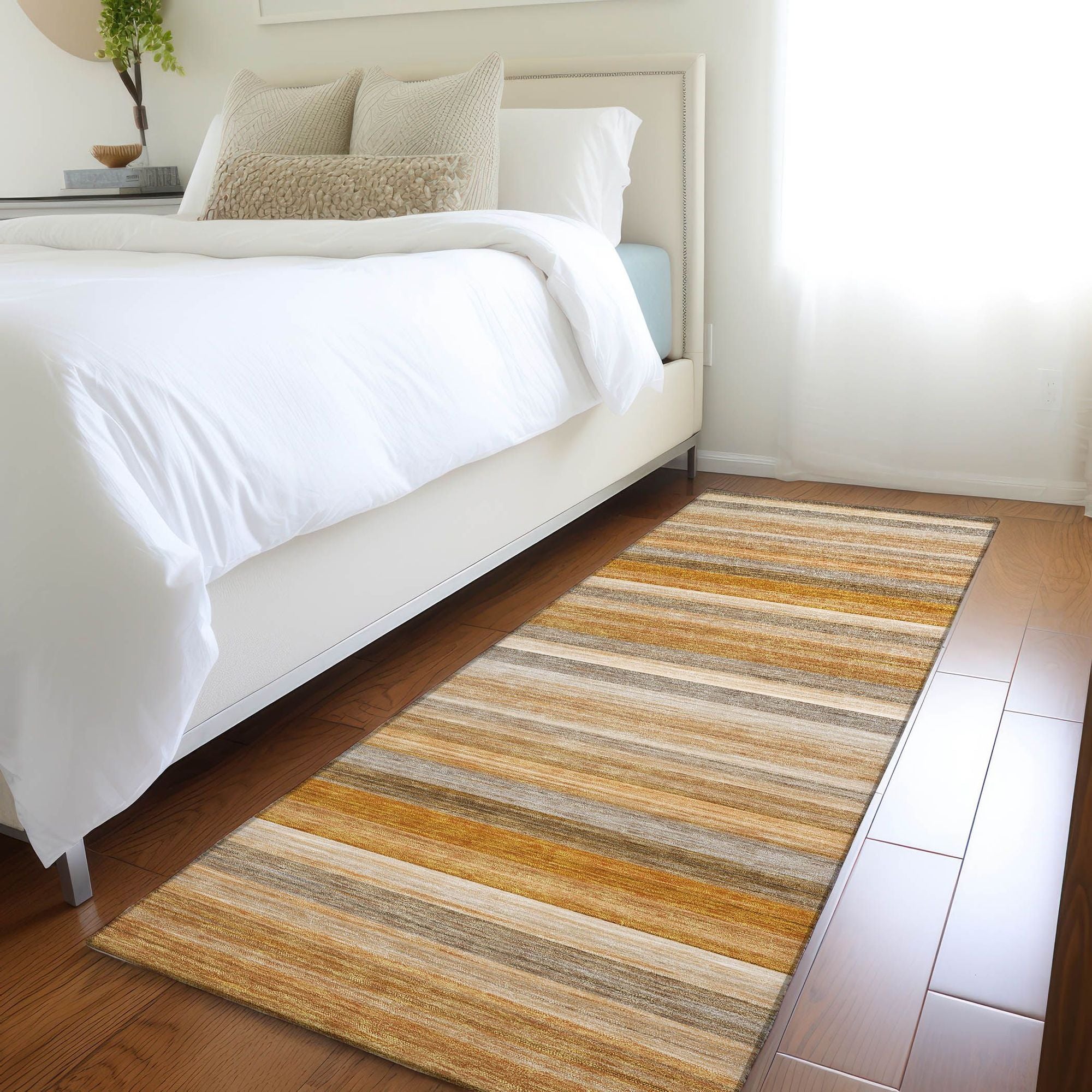 Machine Made ACN535 Paprika Orange Rugs