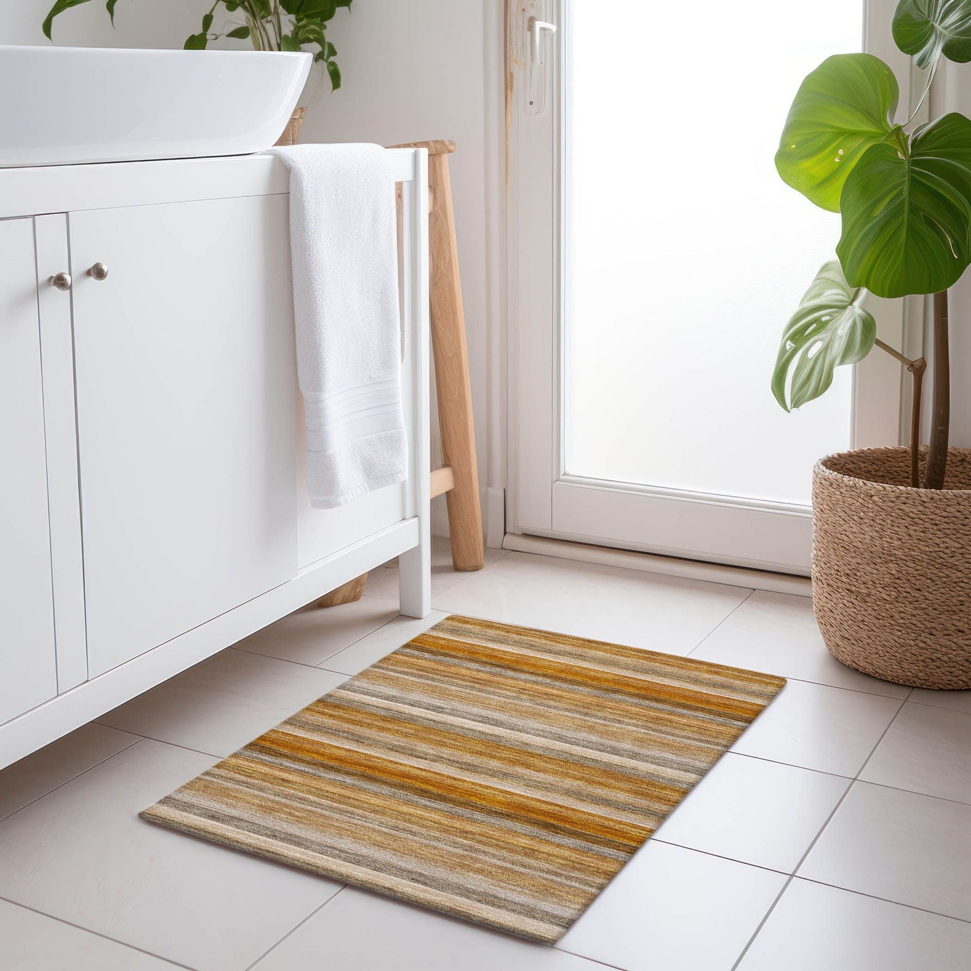Machine Made ACN535 Paprika Orange Rugs