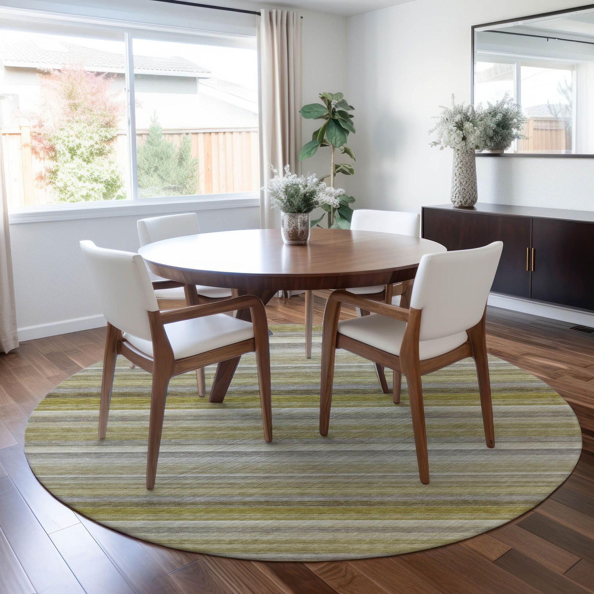 Machine Made ACN535 Wheat Gold Rugs