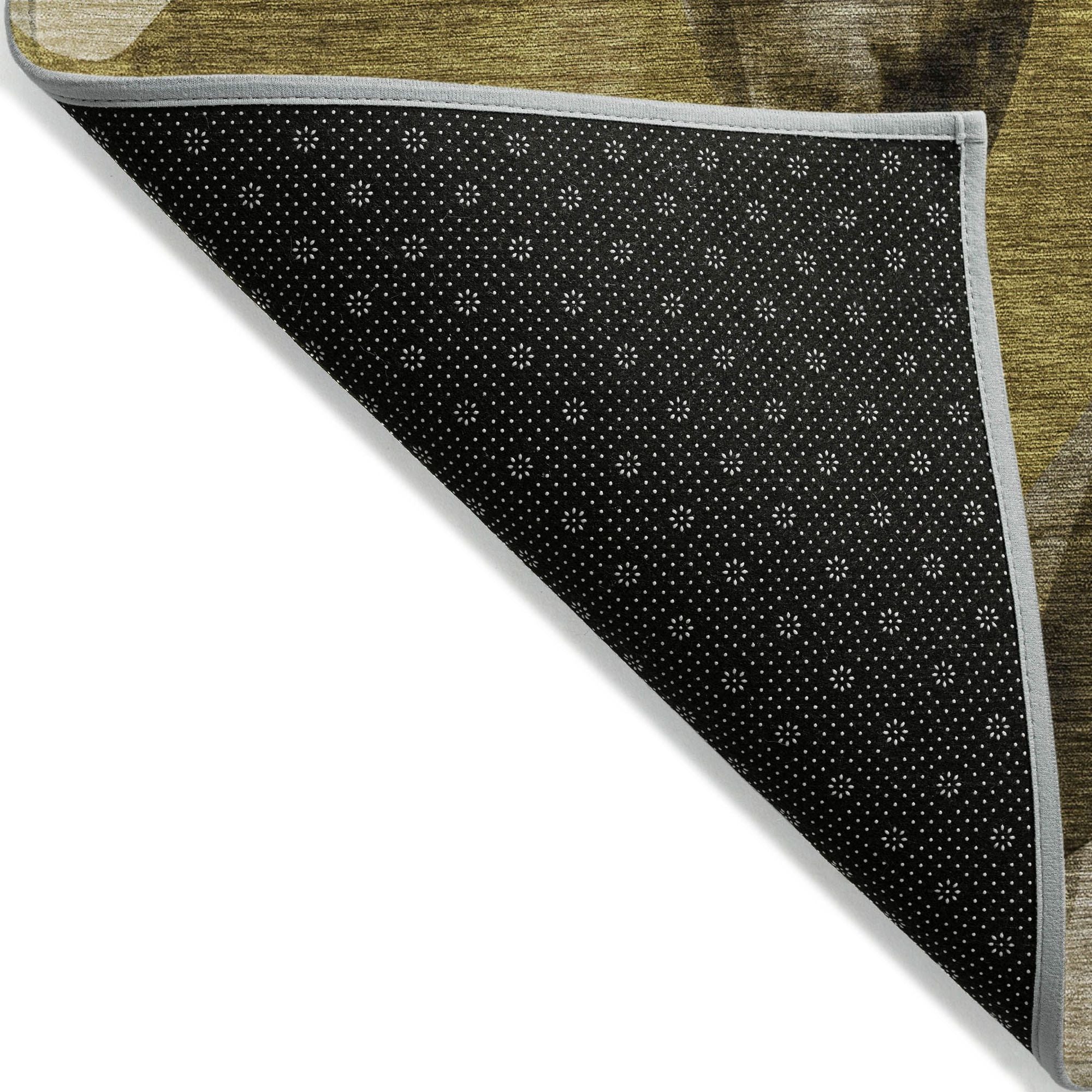 Machine Made ACN536 Coffee Brown Rugs