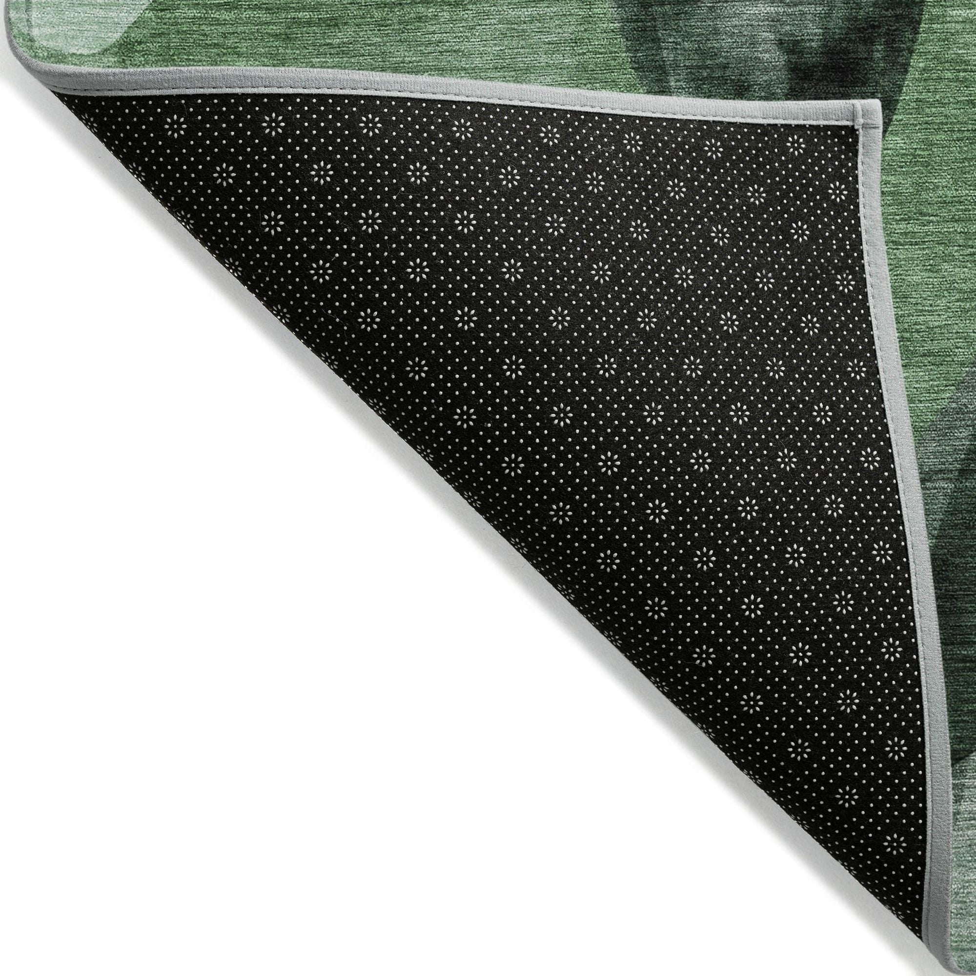 Machine Made ACN536 Fern Green Rugs