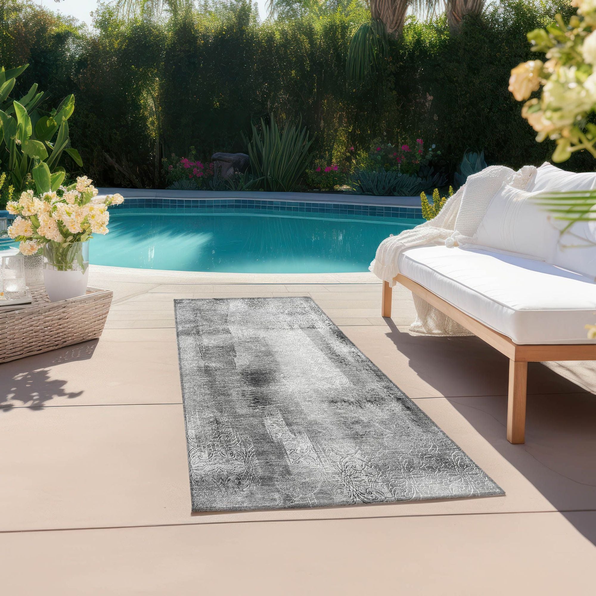 Machine Made ACN537 Gray Rugs