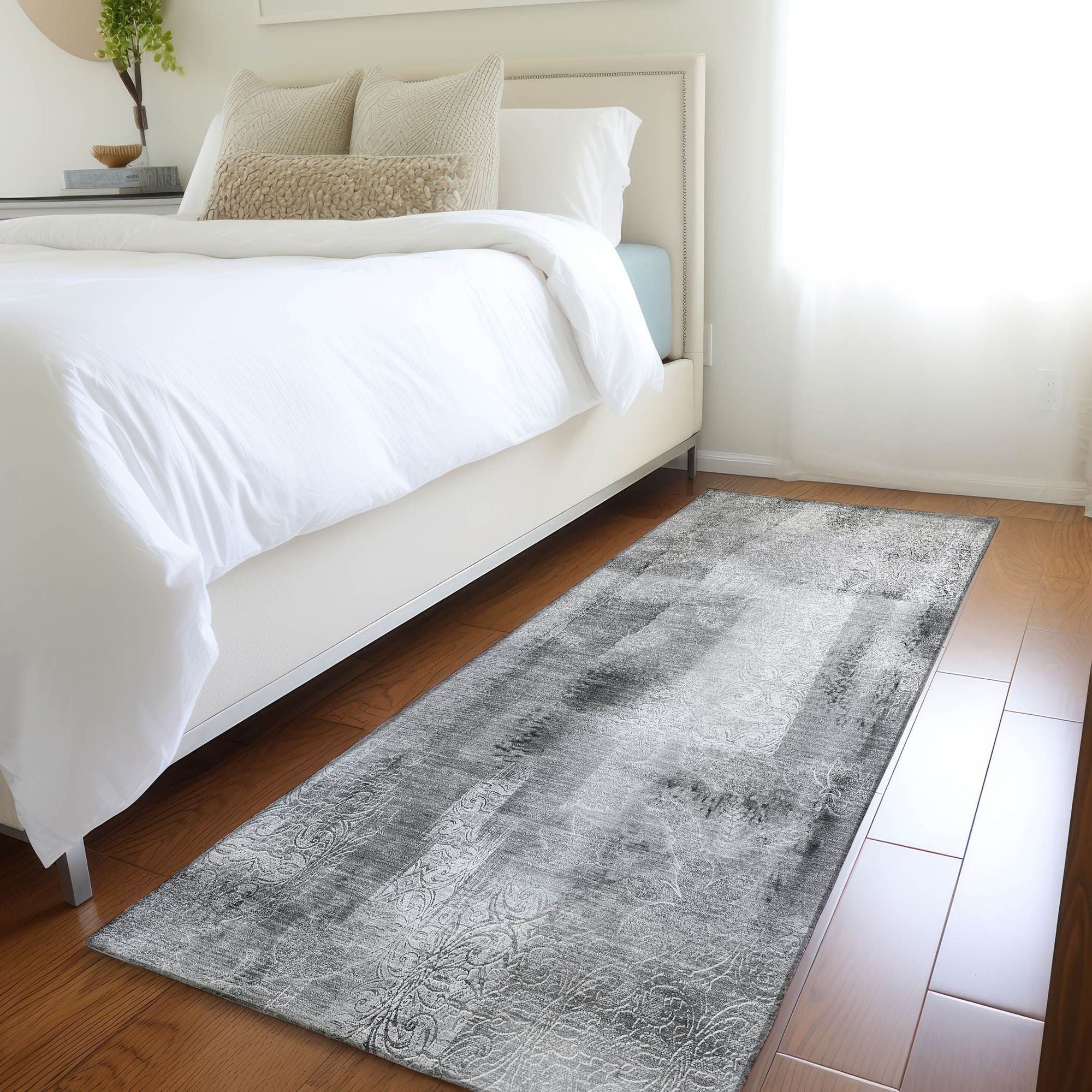 Machine Made ACN537 Gray Rugs