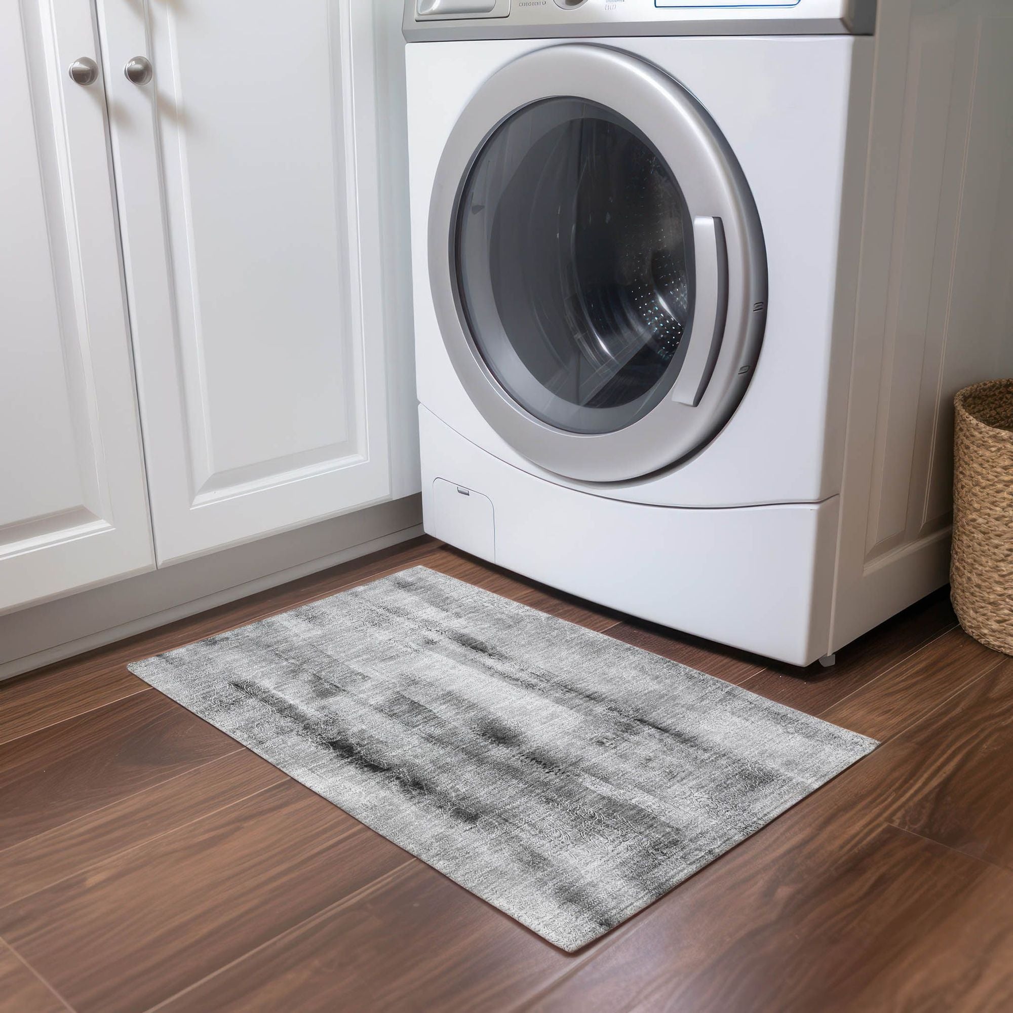 Machine Made ACN537 Gray Rugs