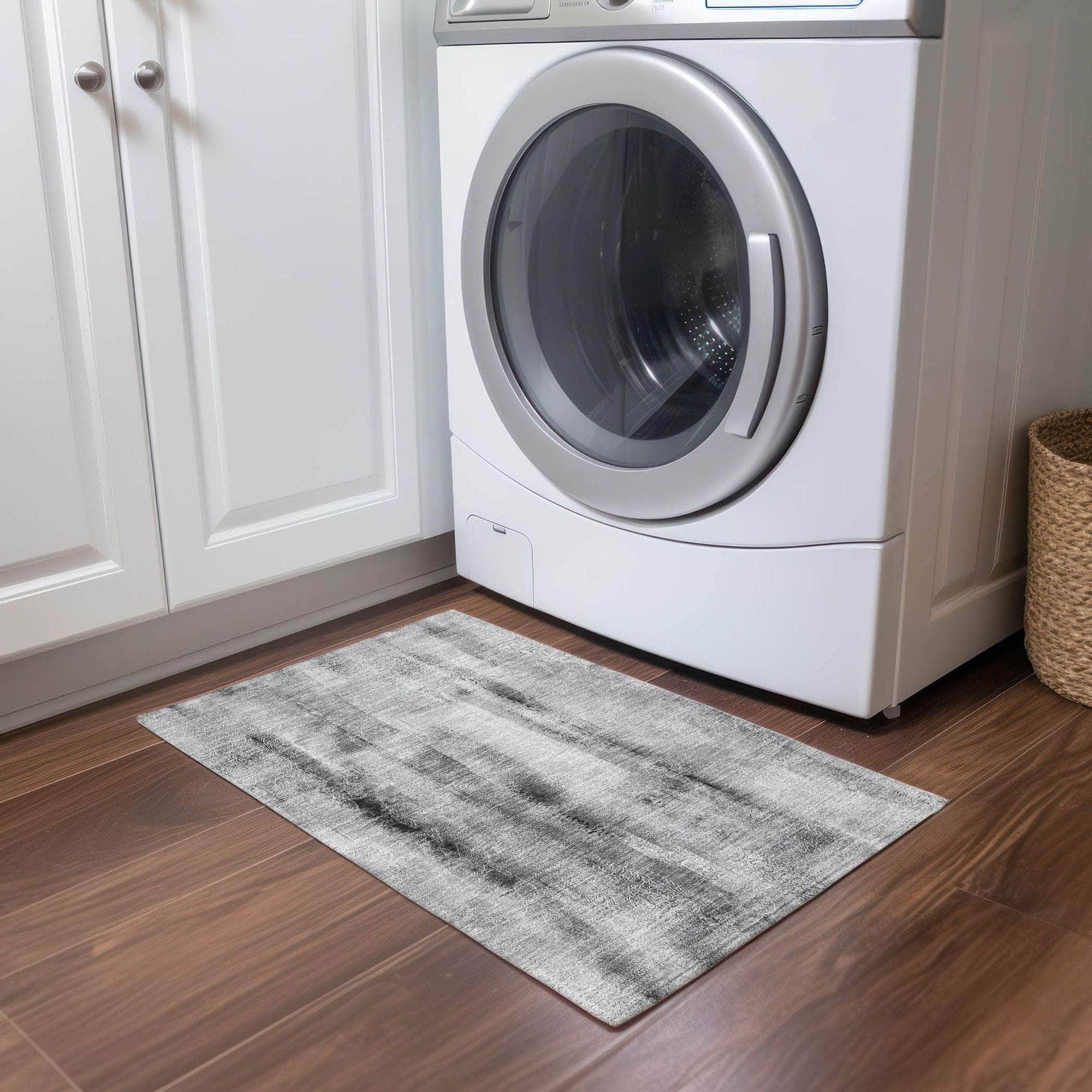 Machine Made ACN537 Gray Rugs
