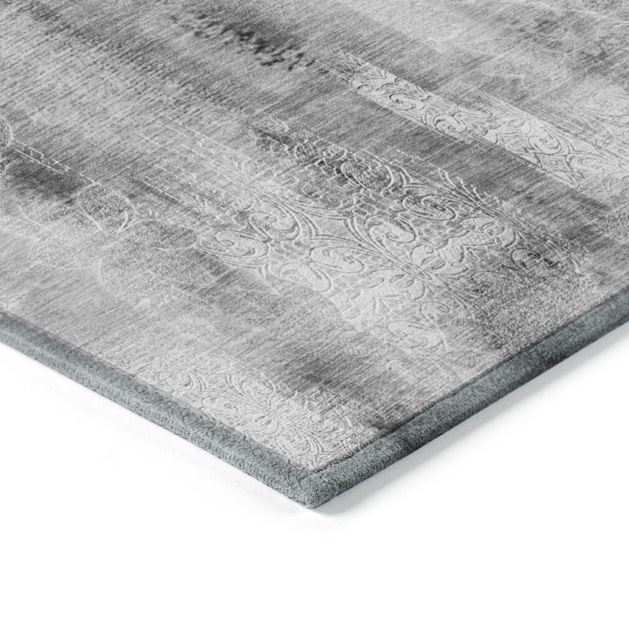 Machine Made ACN537 Gray Rugs