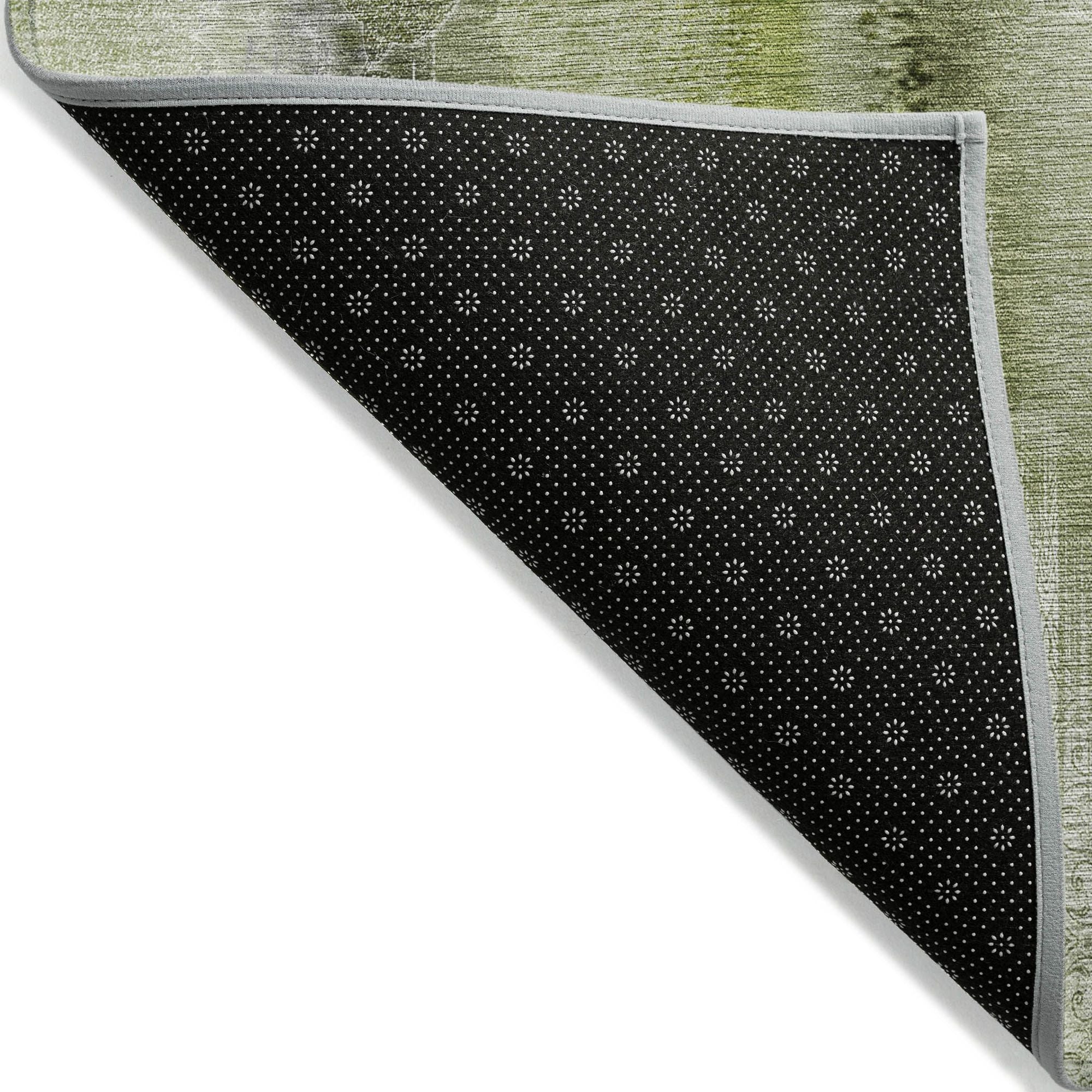 Machine Made ACN537 Sage Green Rugs