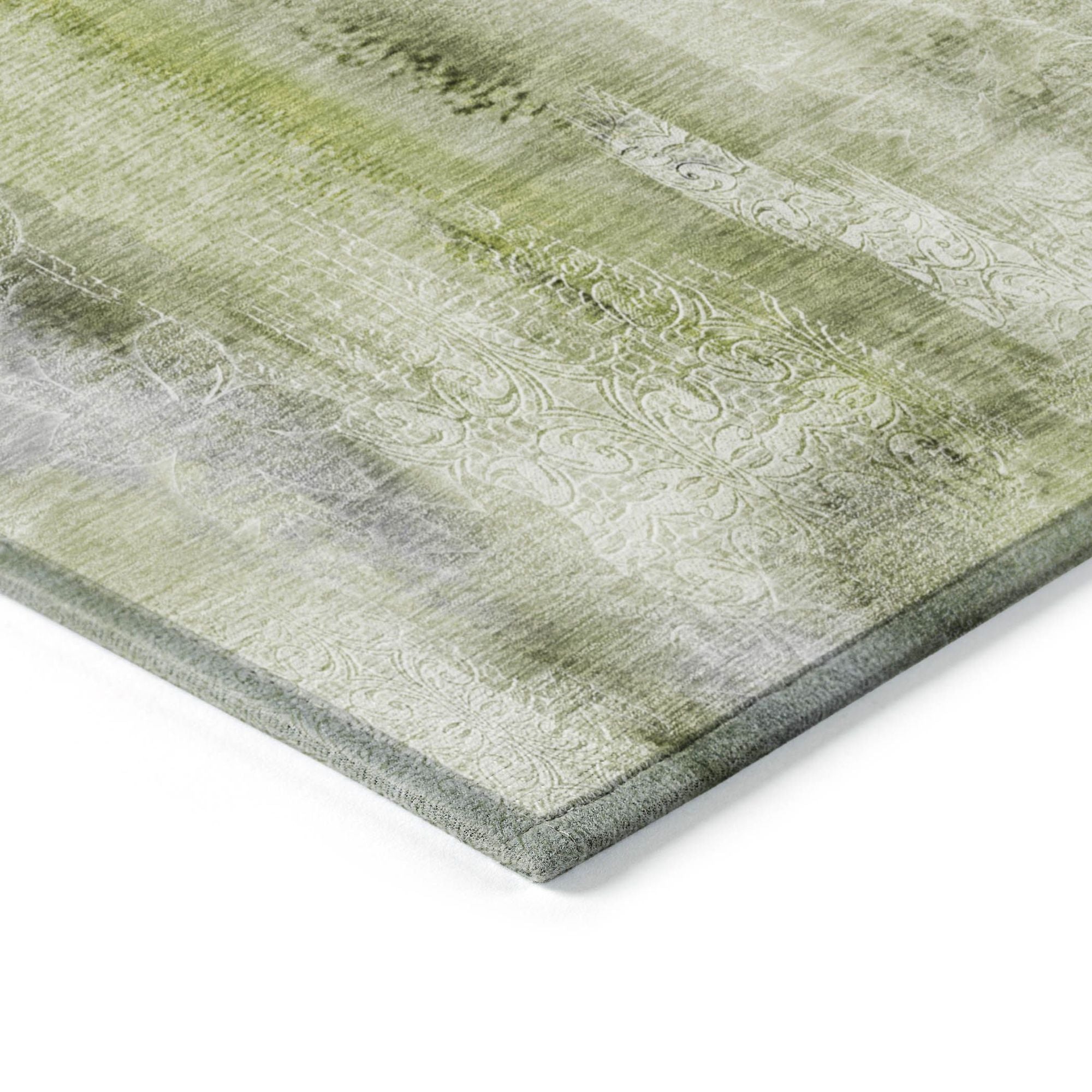 Machine Made ACN537 Sage Green Rugs