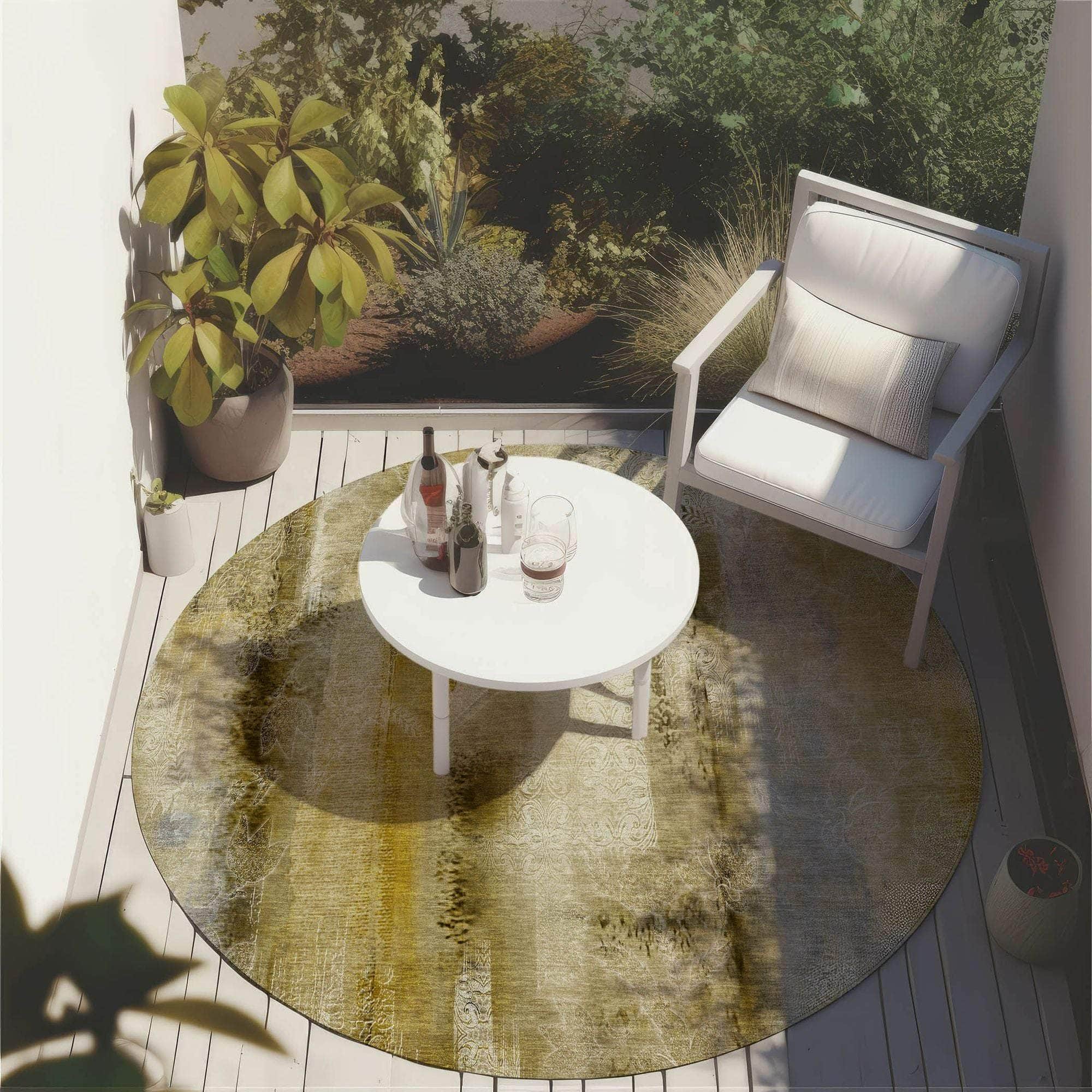 Machine Made ACN537 Taupe Brown Rugs