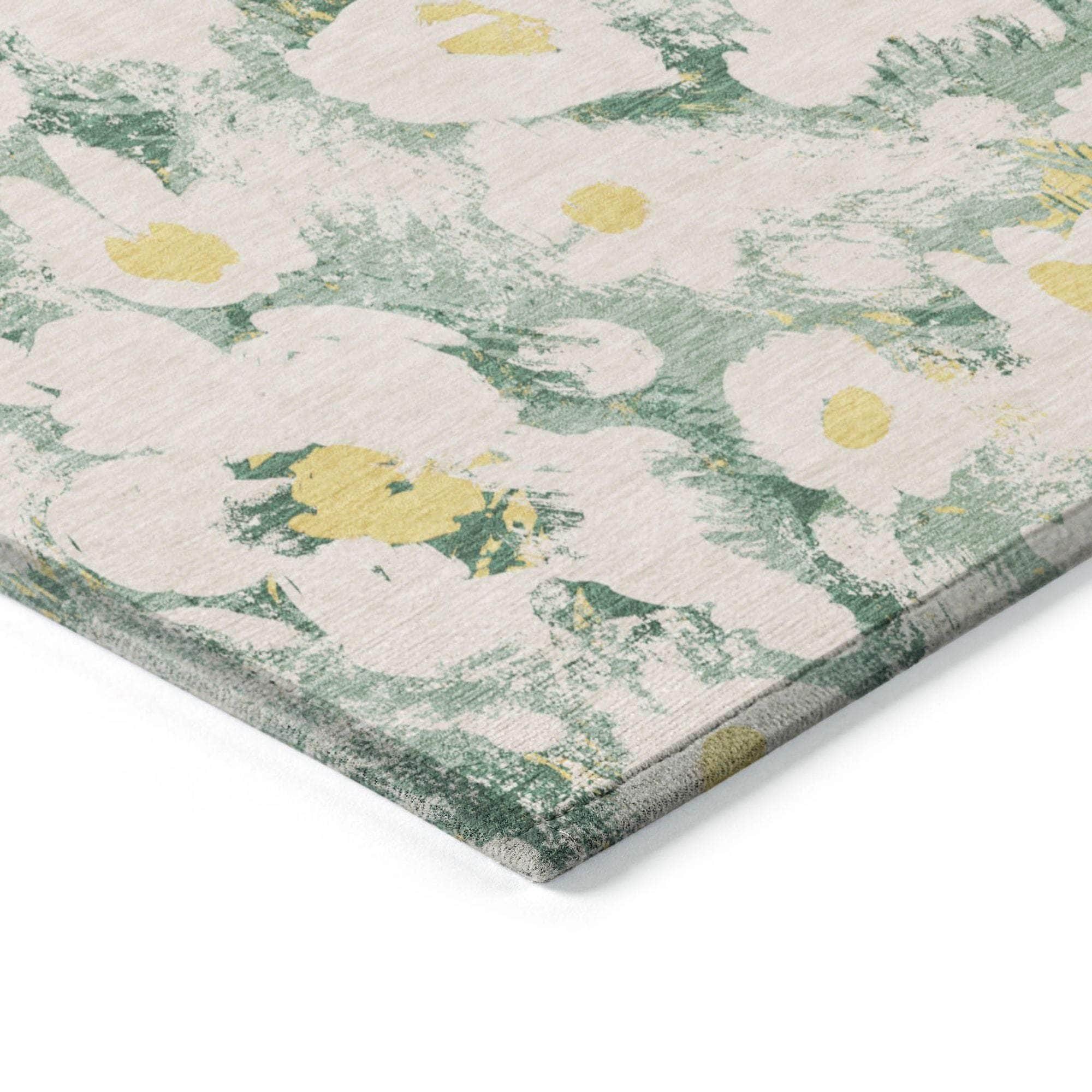 Machine Made ACN538 Green Rugs