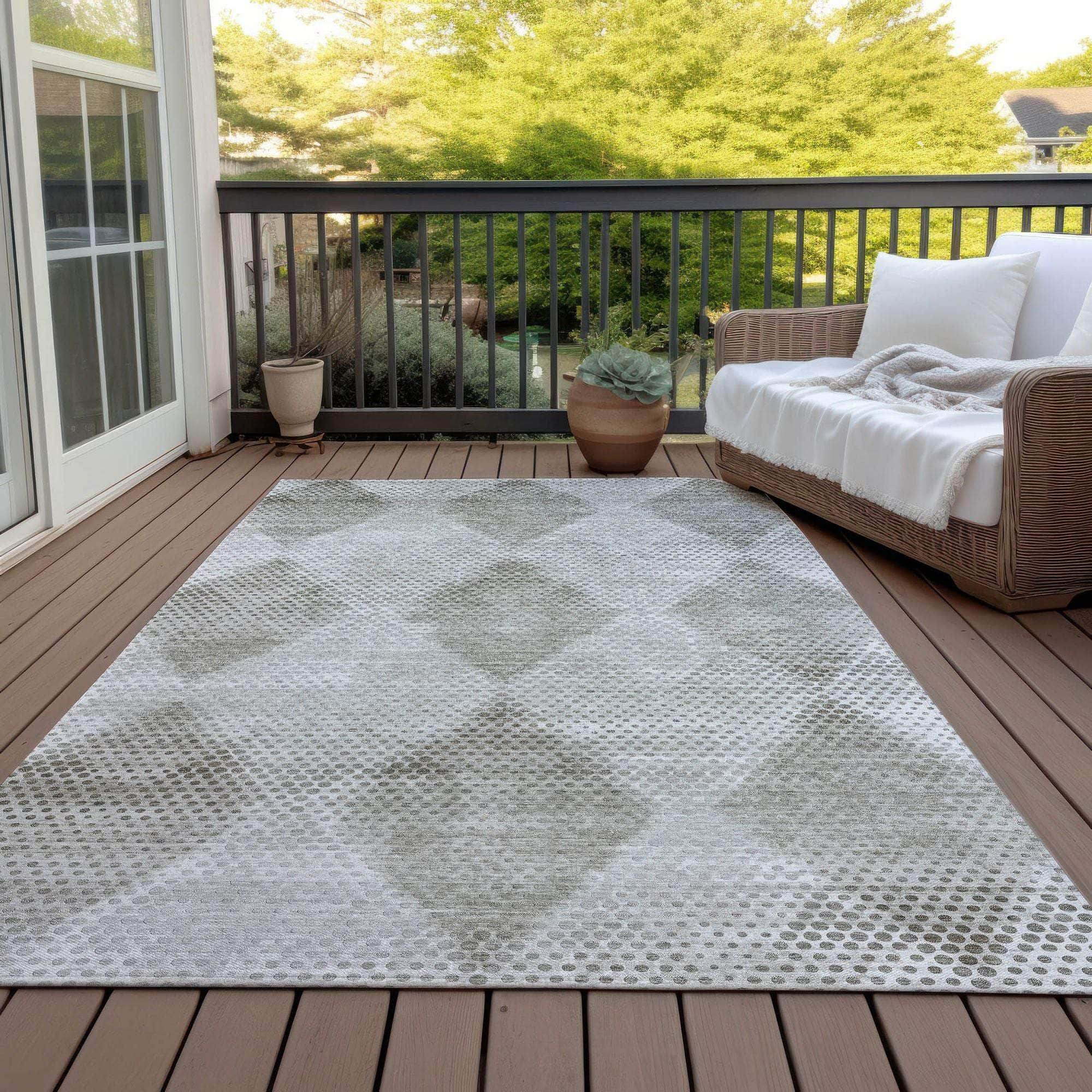 Machine Made ACN539 Gray Rugs