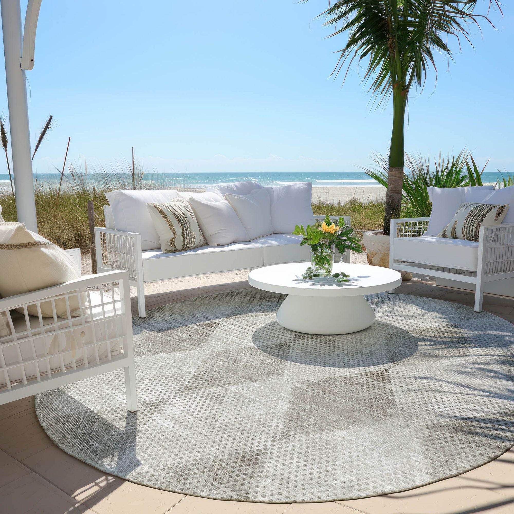 Machine Made ACN539 Gray Rugs