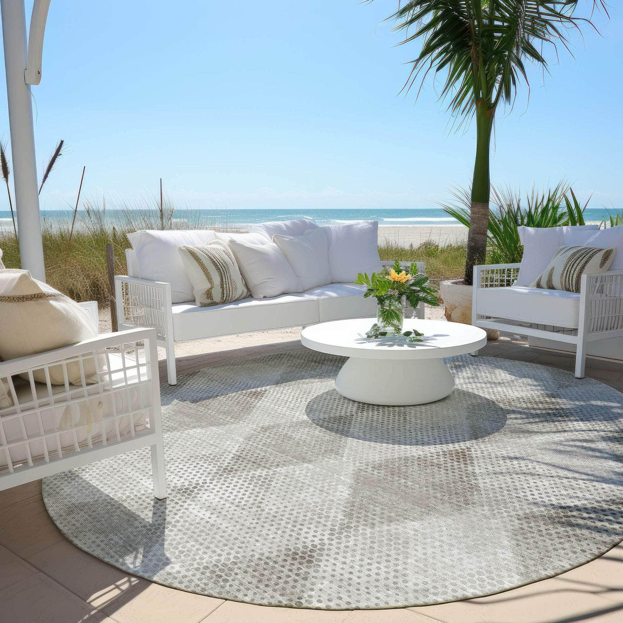 Machine Made ACN539 Gray Rugs