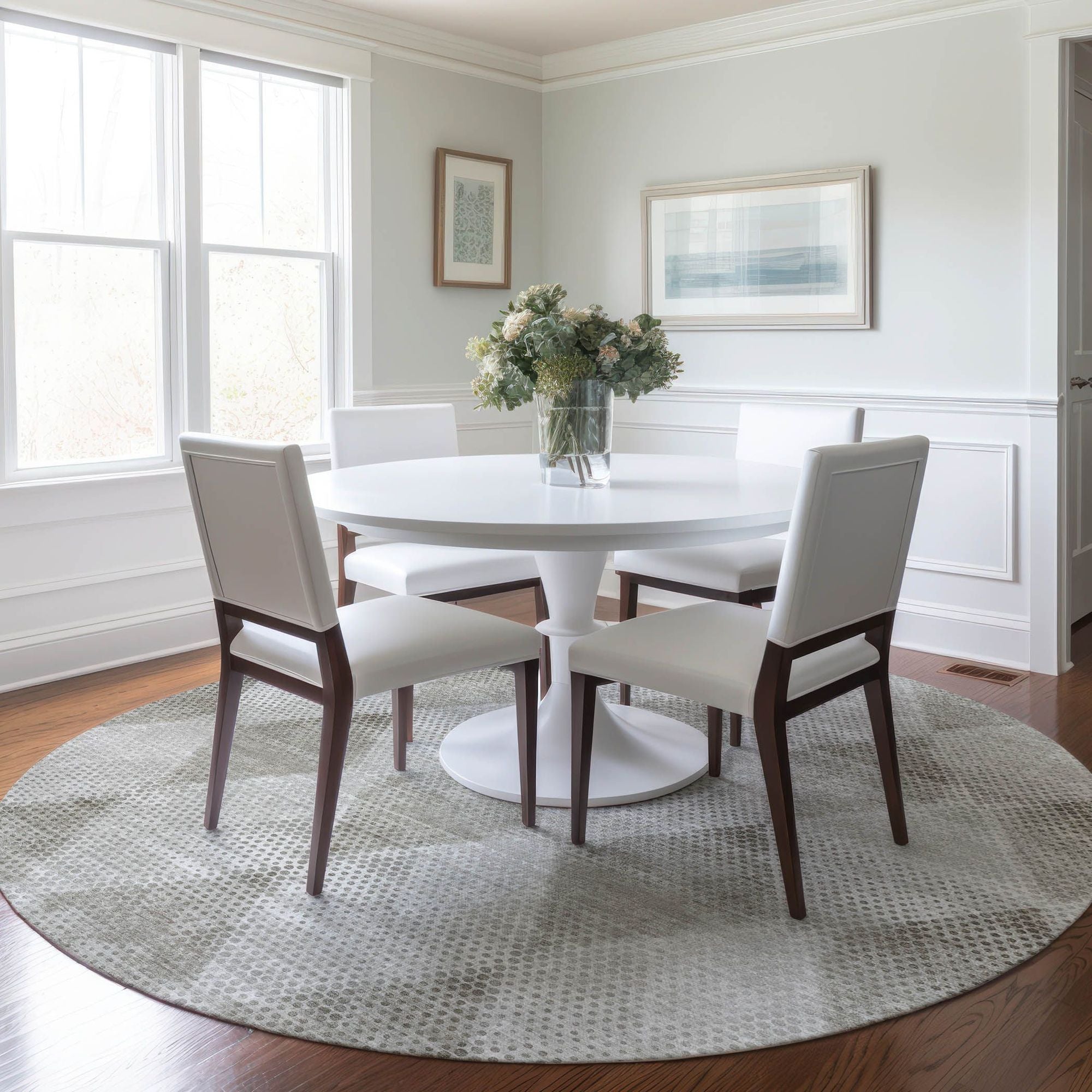 Machine Made ACN539 Gray Rugs
