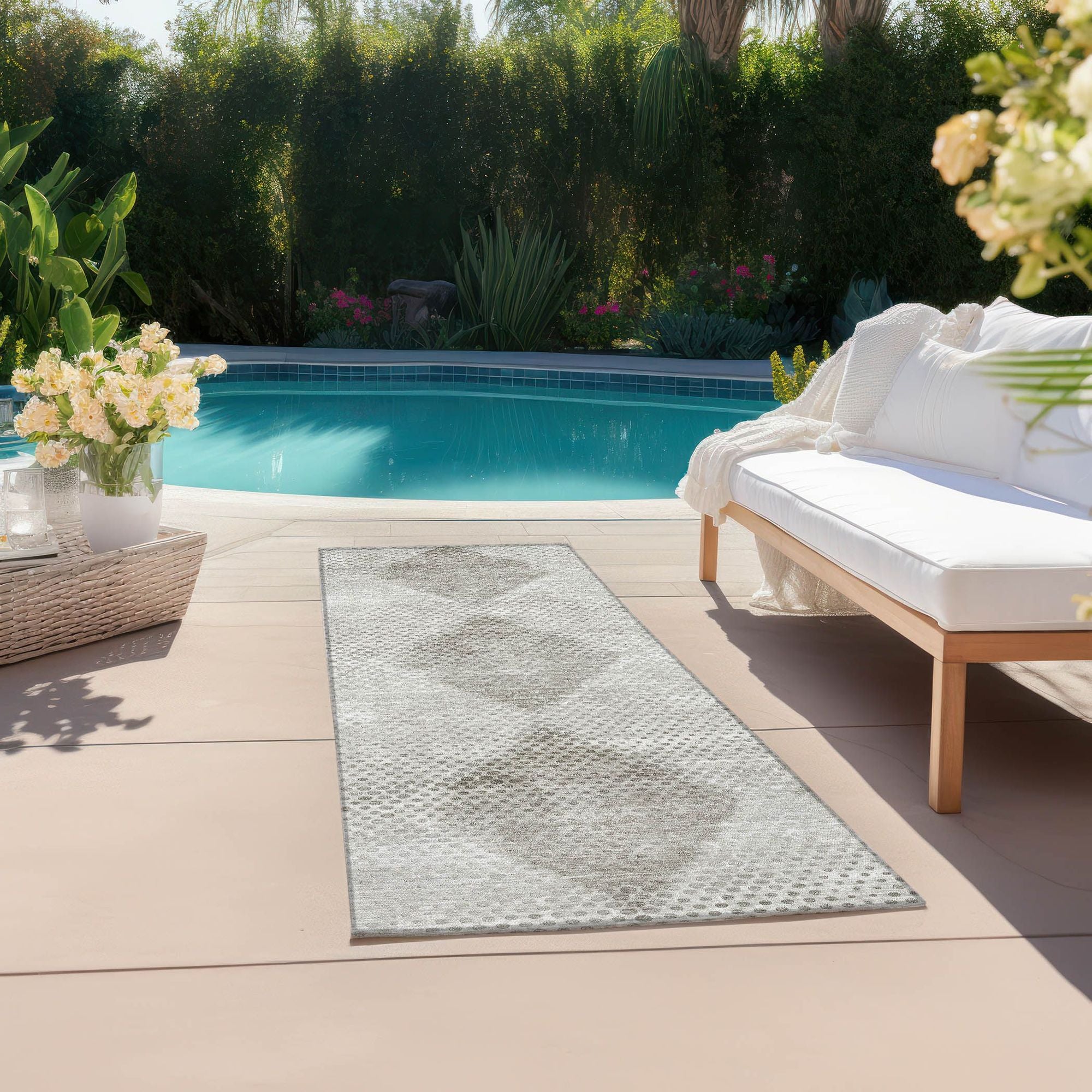 Machine Made ACN539 Gray Rugs