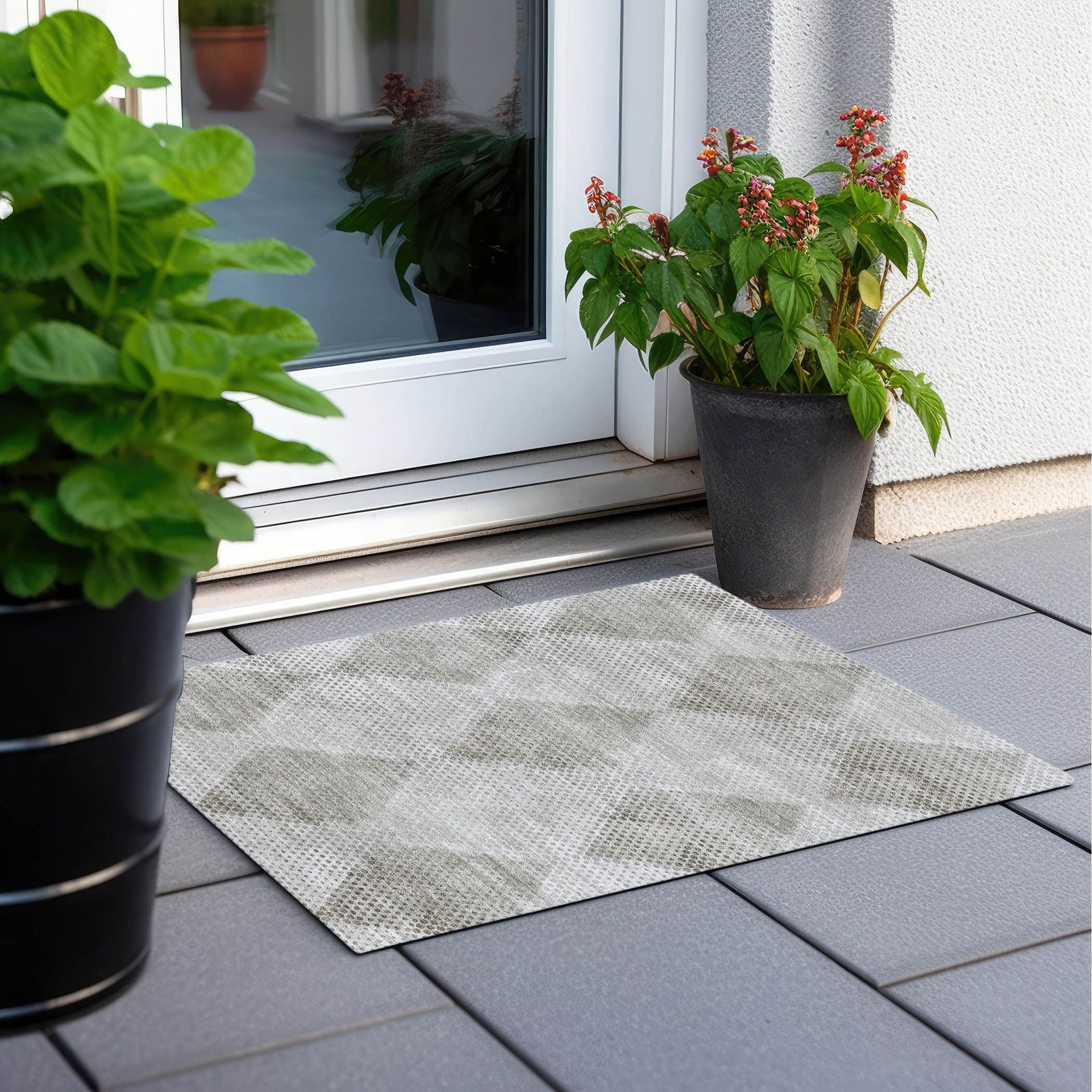 Machine Made ACN539 Gray Rugs